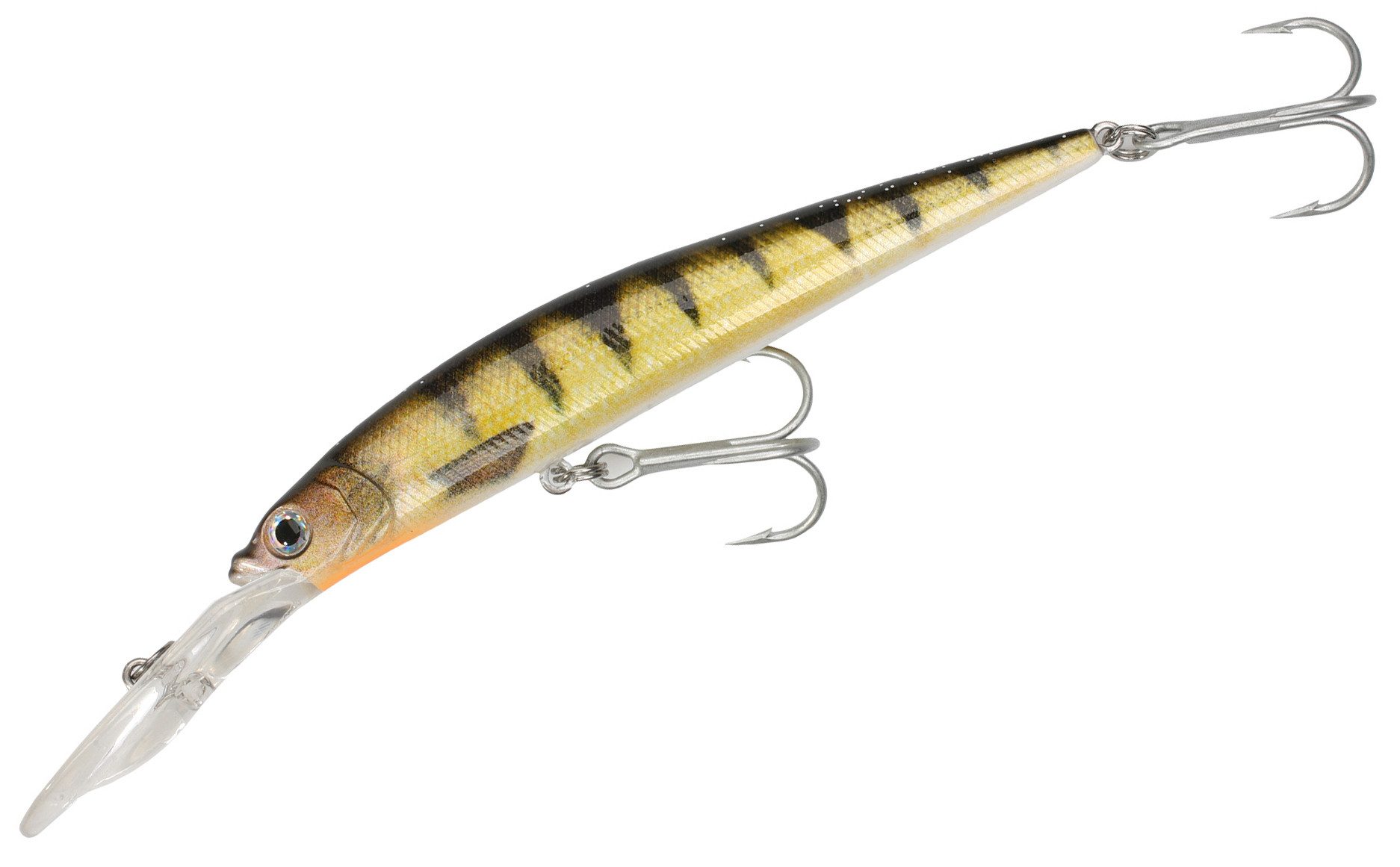 MIKADO Total Fishing Kunstköder Wobbler FISHUNTER SHERIFF - 11cm/Y61 schwimmend Raubfisch, Auffällige Farben