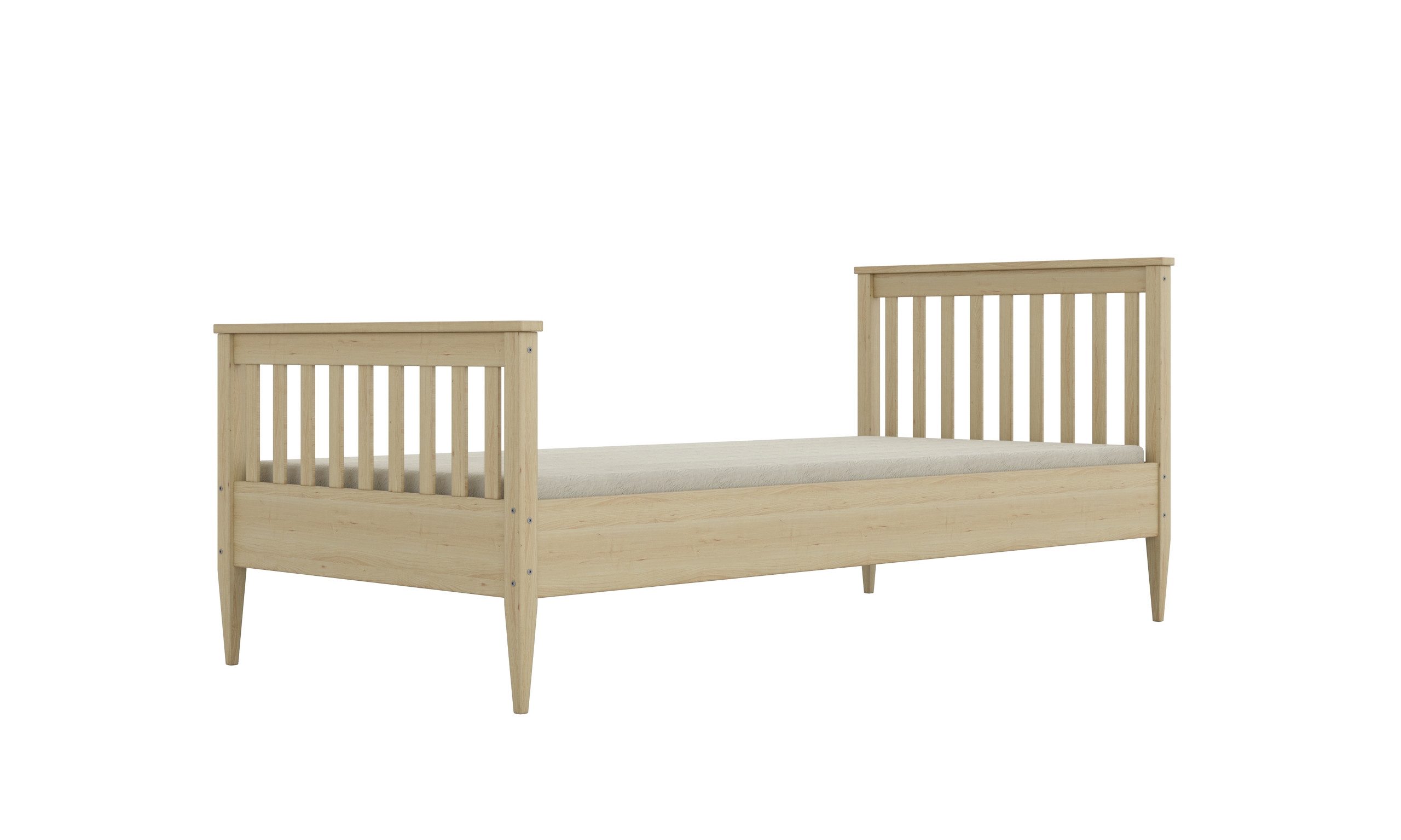 Raumhirsch Furniture Kinderbett 80x160, 80x180, 90x180, 80x200, 90x200 cm - Komplettset (mit Matratze, Einzelbett für Kinder von 2 - 18 Jahren), verschiedene Farben & Designs