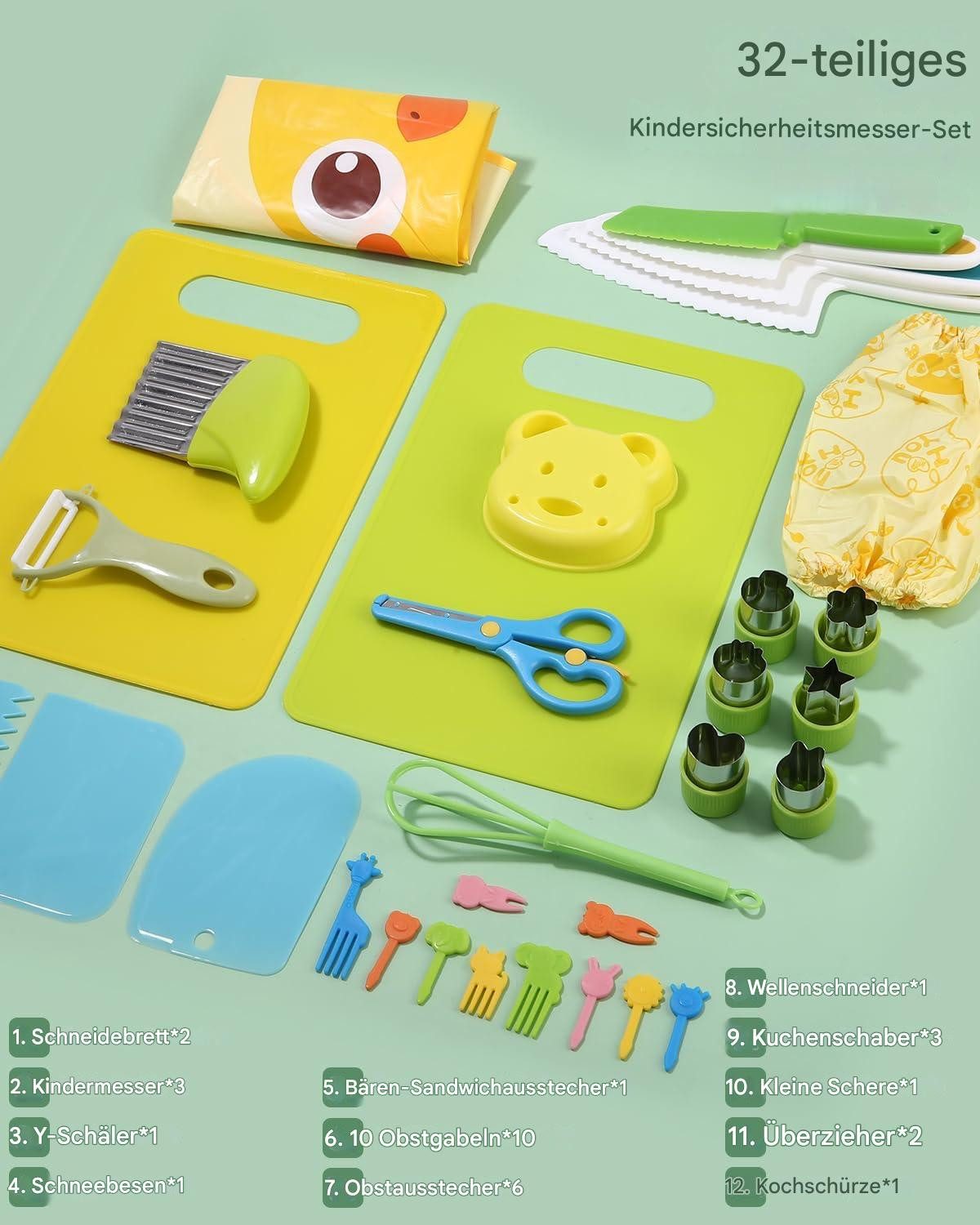 SinLaw Kinder-Küchenset Küchenmesserset für Kinder, Rollenspiel in der Küch günstig online kaufen