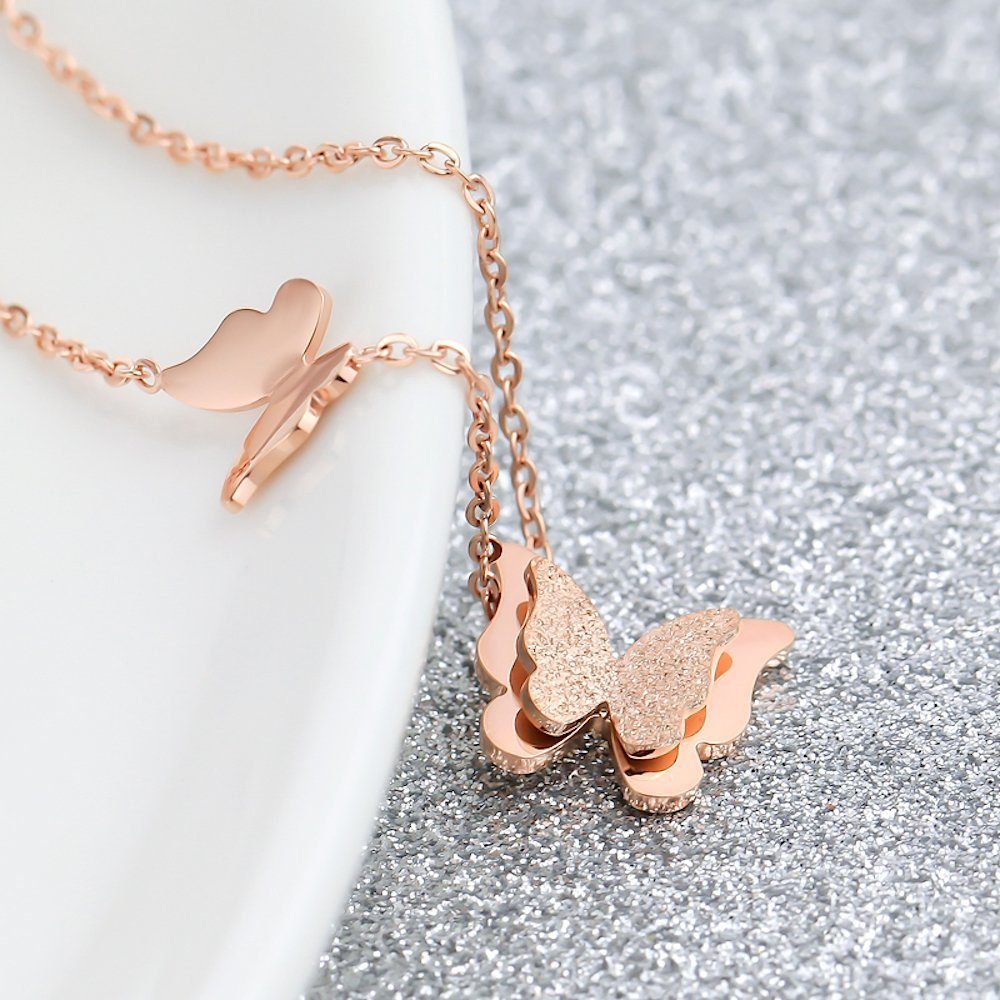 Kim Johanson Schmuckset Schmetterling (2-tlg), Halskette und Ohrringe günstig online kaufen