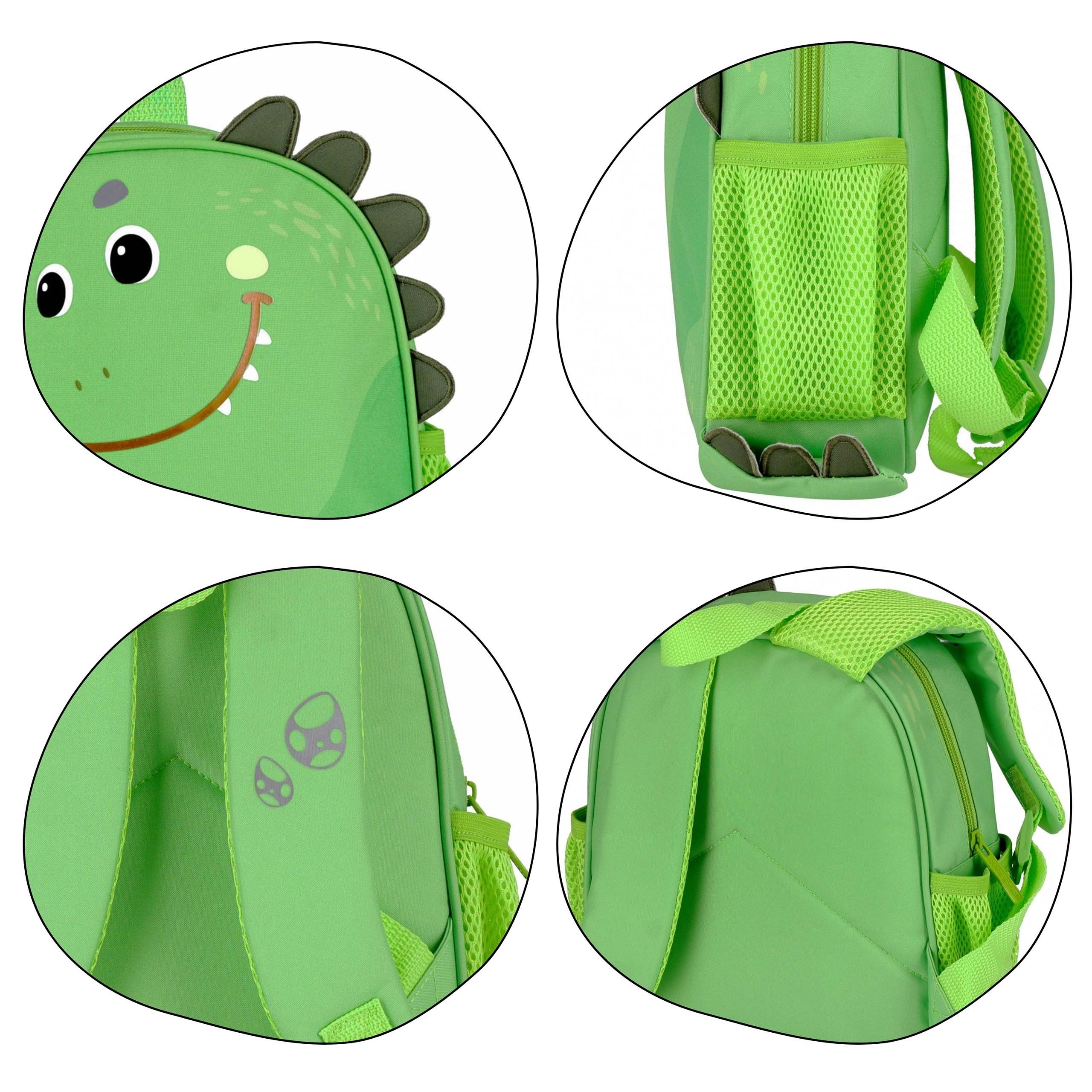 Sarcia.eu Schulrucksack Dinosaurier Vorschulrucksack für Jungen mit Reflektoren 29x23x8 cm