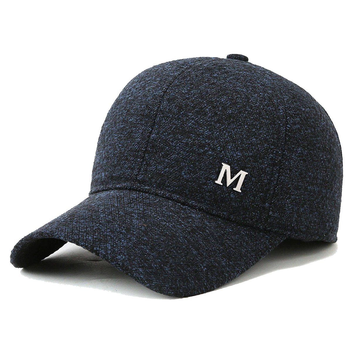 Sporty Baseball Cap Wintercap mit Ohrenklappen Winter Herren Ohrenschutz Baseballcap Cap Ohrenklappen