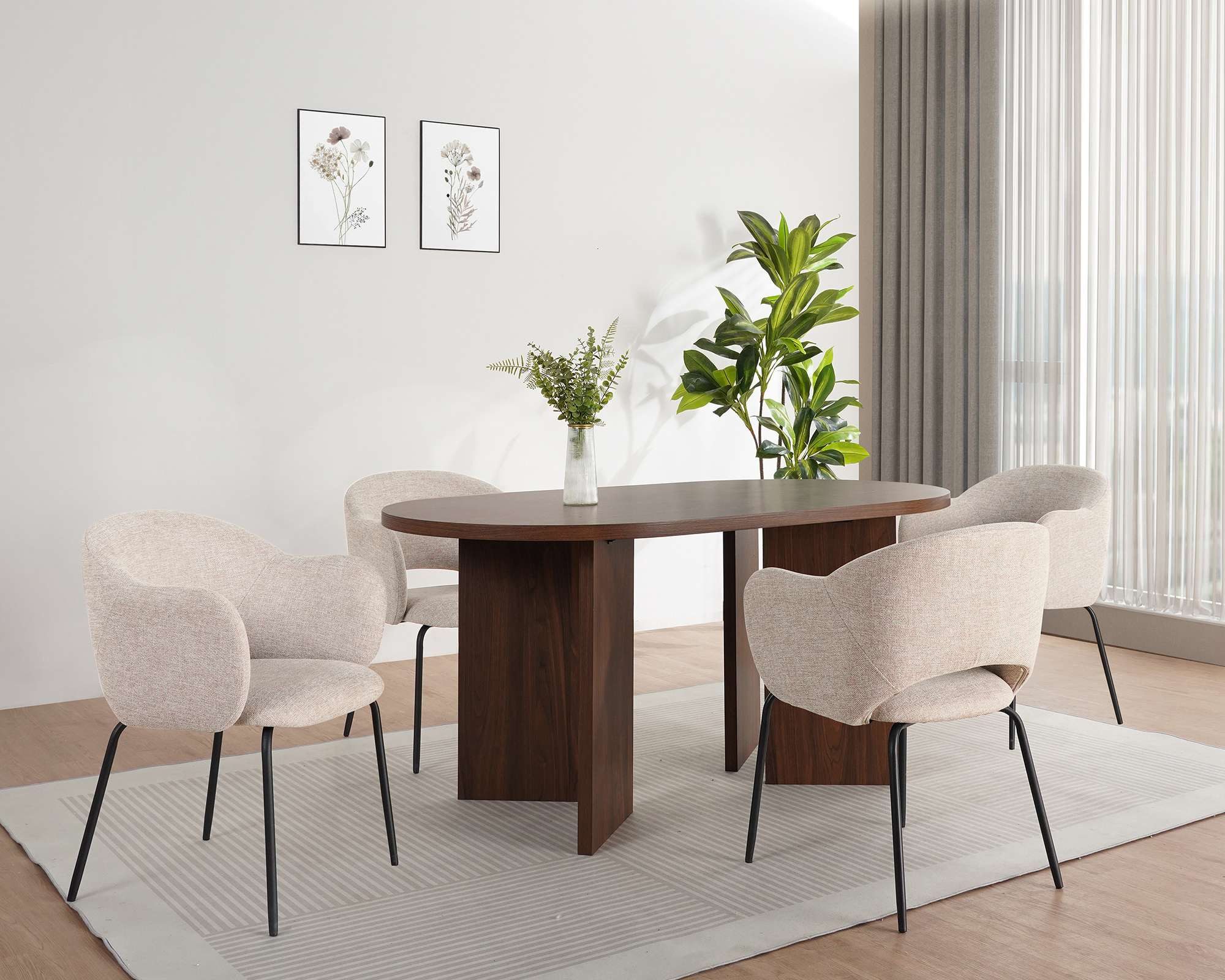 OTTO home Esstisch Callii, Walnussoptik