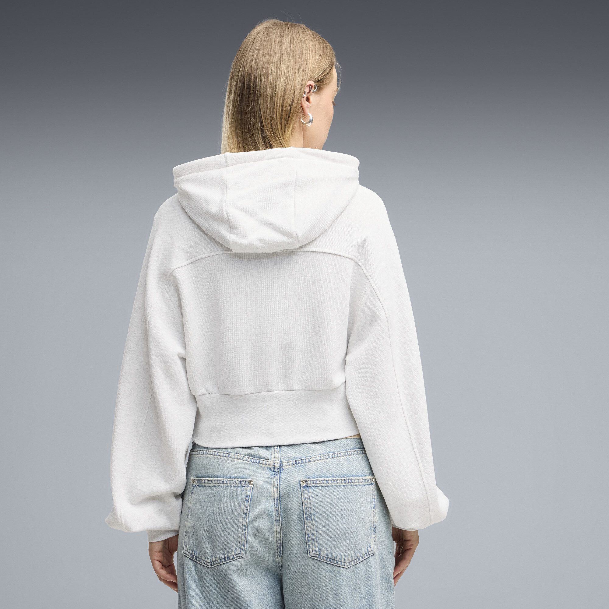PUMA Hoodie Essentials Cropped Balloon Sleeve Hoodie Damen