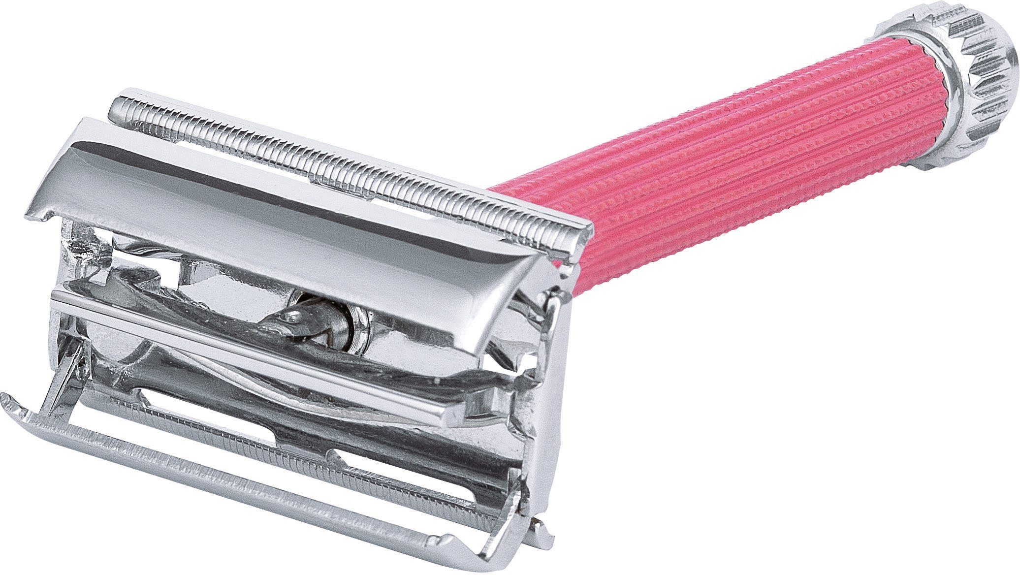 ERBE Rasierhobel Lady-Rasierer Tradition, Eleganter Rasierhobel mit sicherem Griff und einfachem Klingenwechsel.