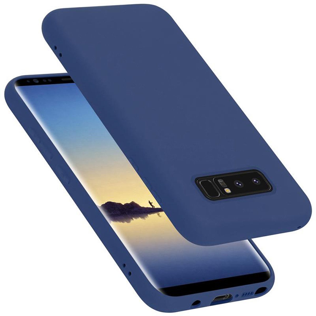 Cadorabo Handyhülle für Samsung Galaxy NOTE 8 Hülle Samsung Galaxy NOTE 8, Flexible Hülle TPU Silikon Schutzhülle Back Cover Case