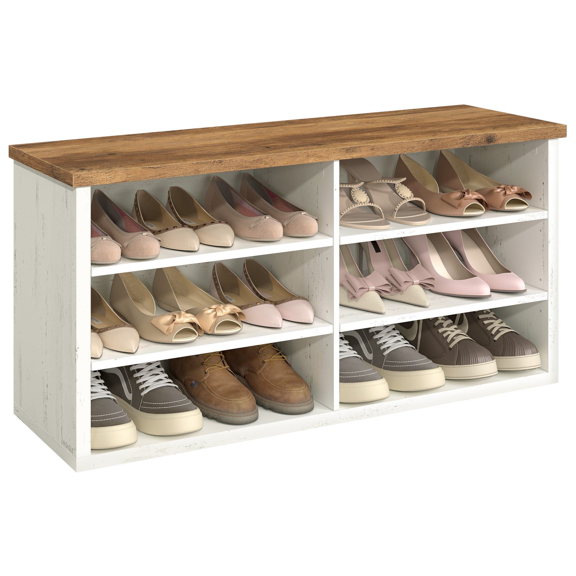 VASAGLE Schuhbank, Sitzbank mit Stauraum, Schuhregal günstig online kaufen