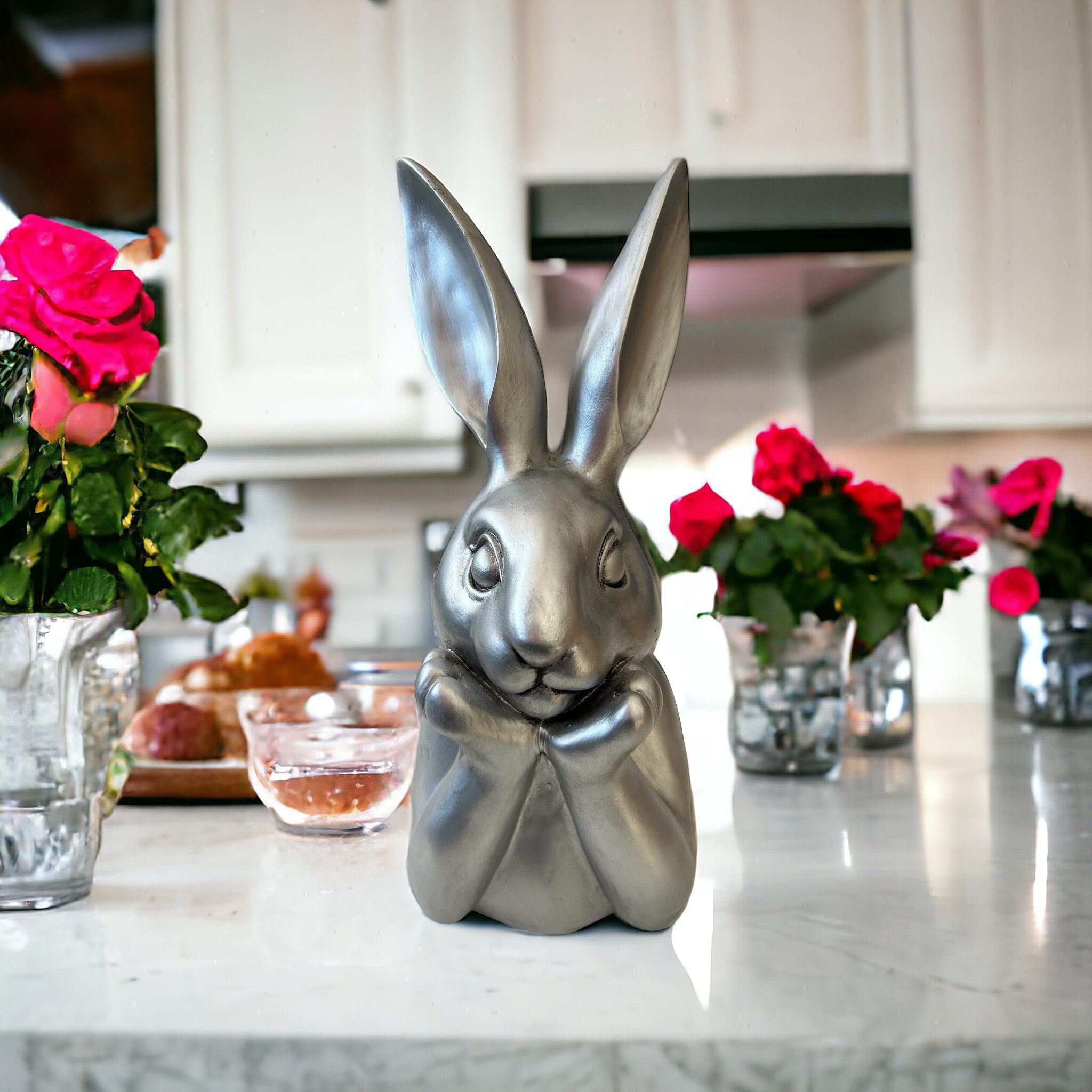 presentis Osterhase HASENBÜSTE Ben OSTERHASE 35cm OSTERDEKO DEKOFIGUR