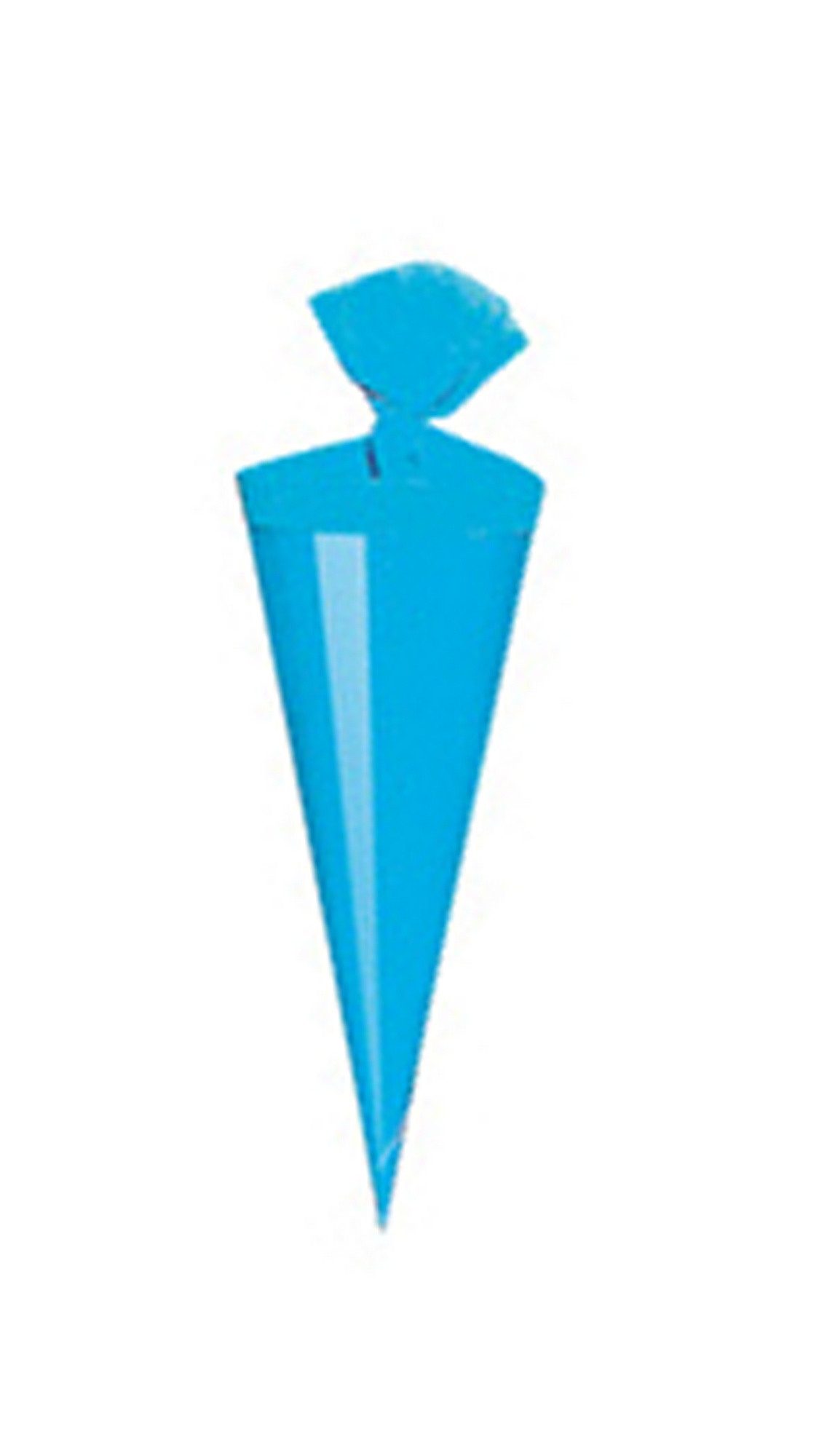 Livepac Office Schultüte Bastel Schultüte / Länge: 35cm / rund / Farbe: glanzlackiert hellblau