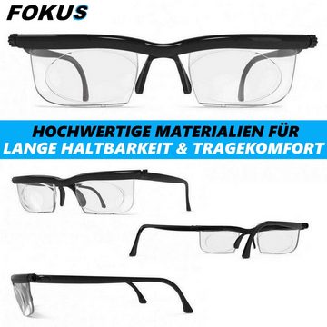 MAVURA Brille FOKUS individuell einstellbare Brille -6 bis +3 Dioptrien, Verstellbare Lesebrille Ad Lens Glass einstellbar