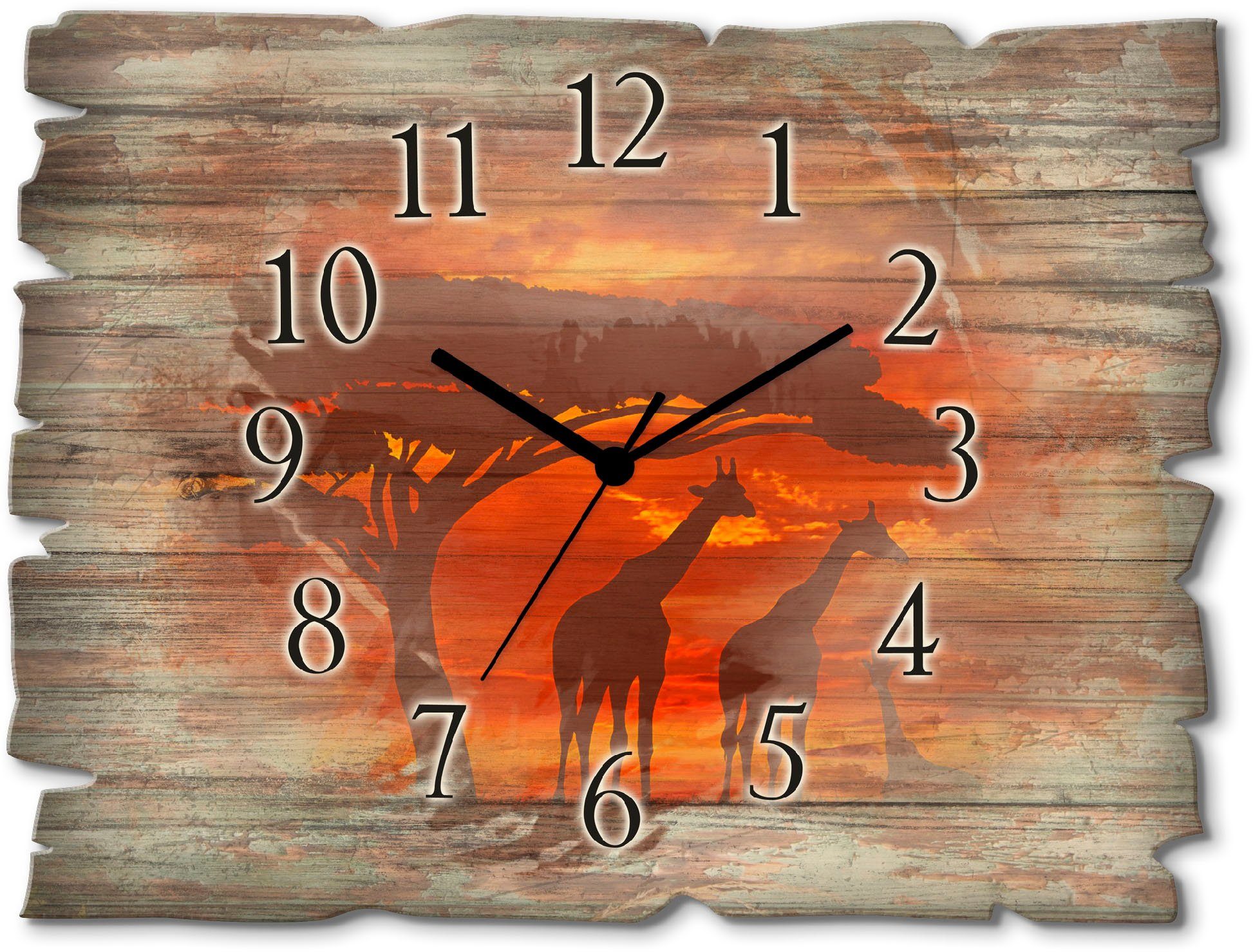Artland Wanduhr Herde von Giraffen im günstig online kaufen