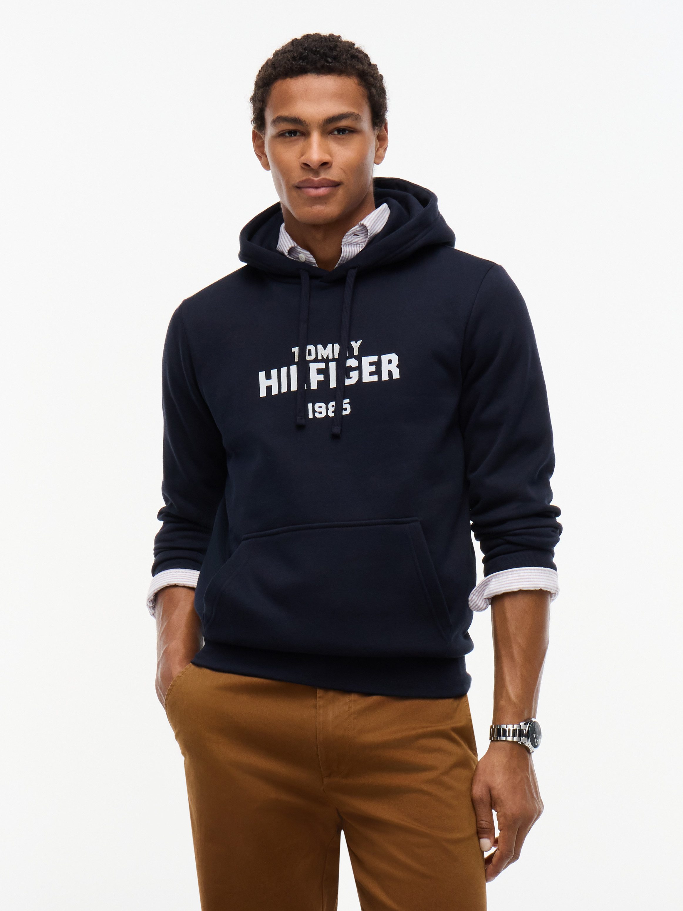 Tommy Hilfiger Hoodie HILFIGER STACK REGULAR FLEECE