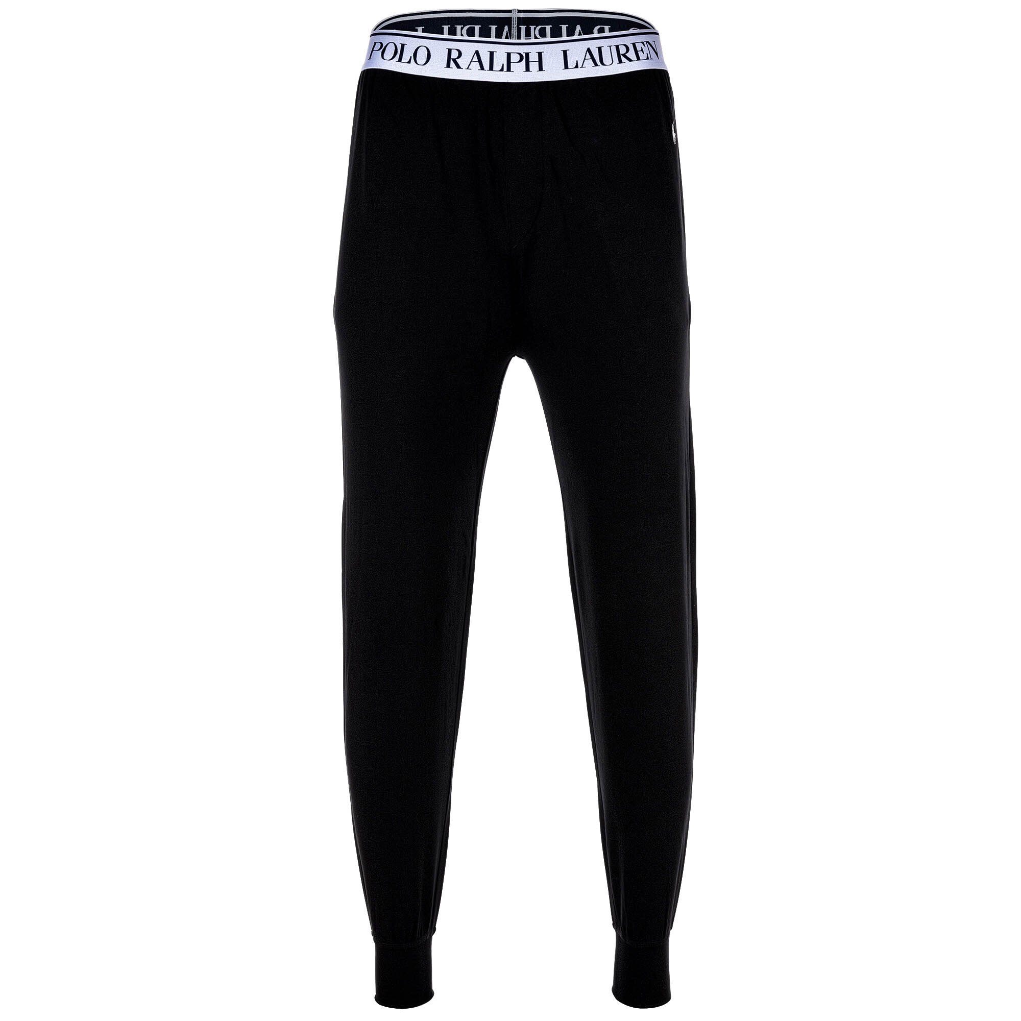 Jogginghose - Pyjama Lauren Herren JOGGER-SLEEP-BOTTOM Ralph Polo Schwarz