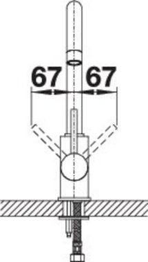 Blanco Küchenarmatur MIDA mit leichtgängiger Keramikkartusche