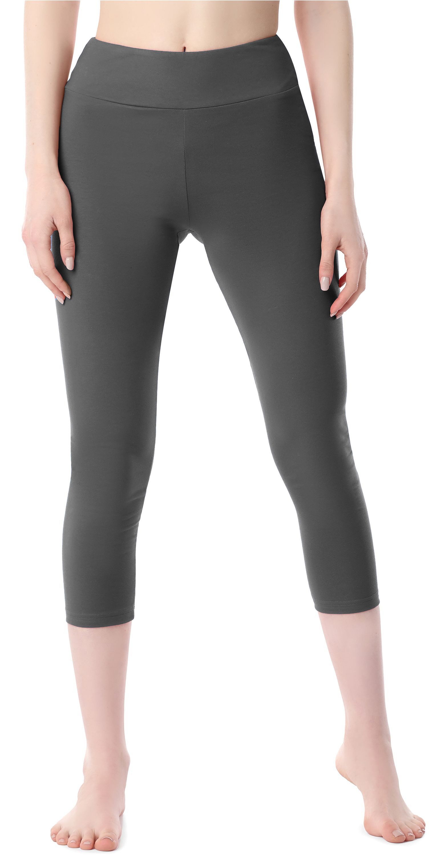 Leggings Damen 3/4 Capri Hose MS10-430