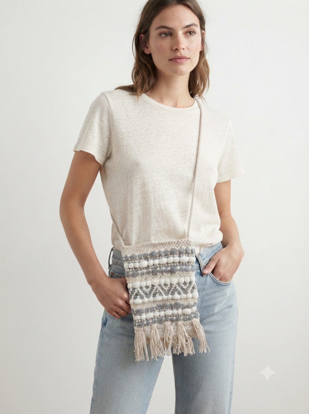 PfauGermany Handytasche Tarantaran Cotton Woven Boho Sling Mobile Bag