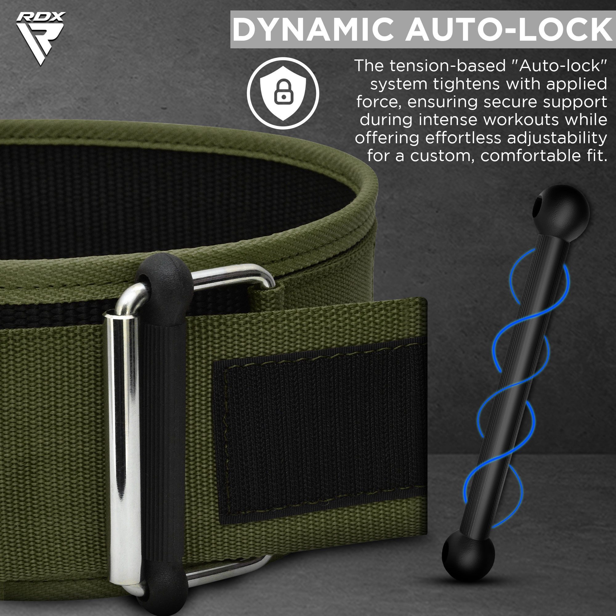 RDX Arbeitsstützgürtel RDX 4 Zoll Gewichthebergürtel, Weightlifting belt Krafttraining
