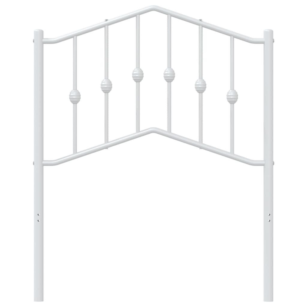 vidaXL Bett Ersatz-Kopfteil Metall Weiß 75 cm (1-tlg)