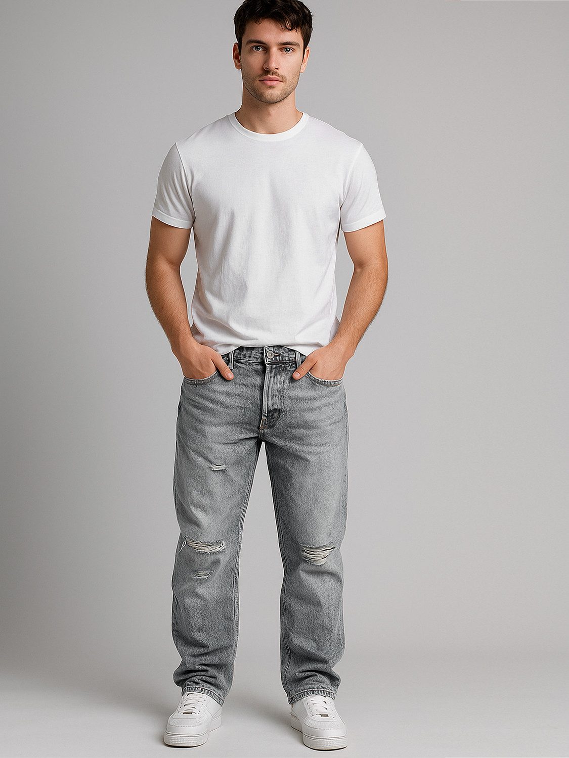 Egomaxx Regular-fit-Jeans Mit Destroyed Details und günstig online kaufen