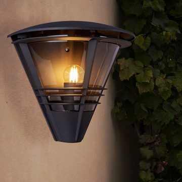 etc-shop Außen-Wandleuchte, Leuchtmittel inklusive, Warmweiß, Wandleuchte anthrazit Außenlampe Garten