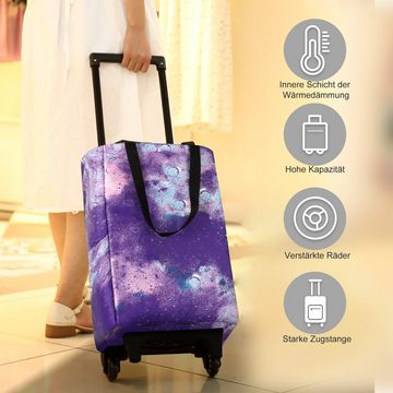 CALIYO Einkaufstrolley Tasche Auf Rollen, Faltbare Einkaufstasche Einkaufswagen, Einsatzbereich und vereinfacht Lagerung