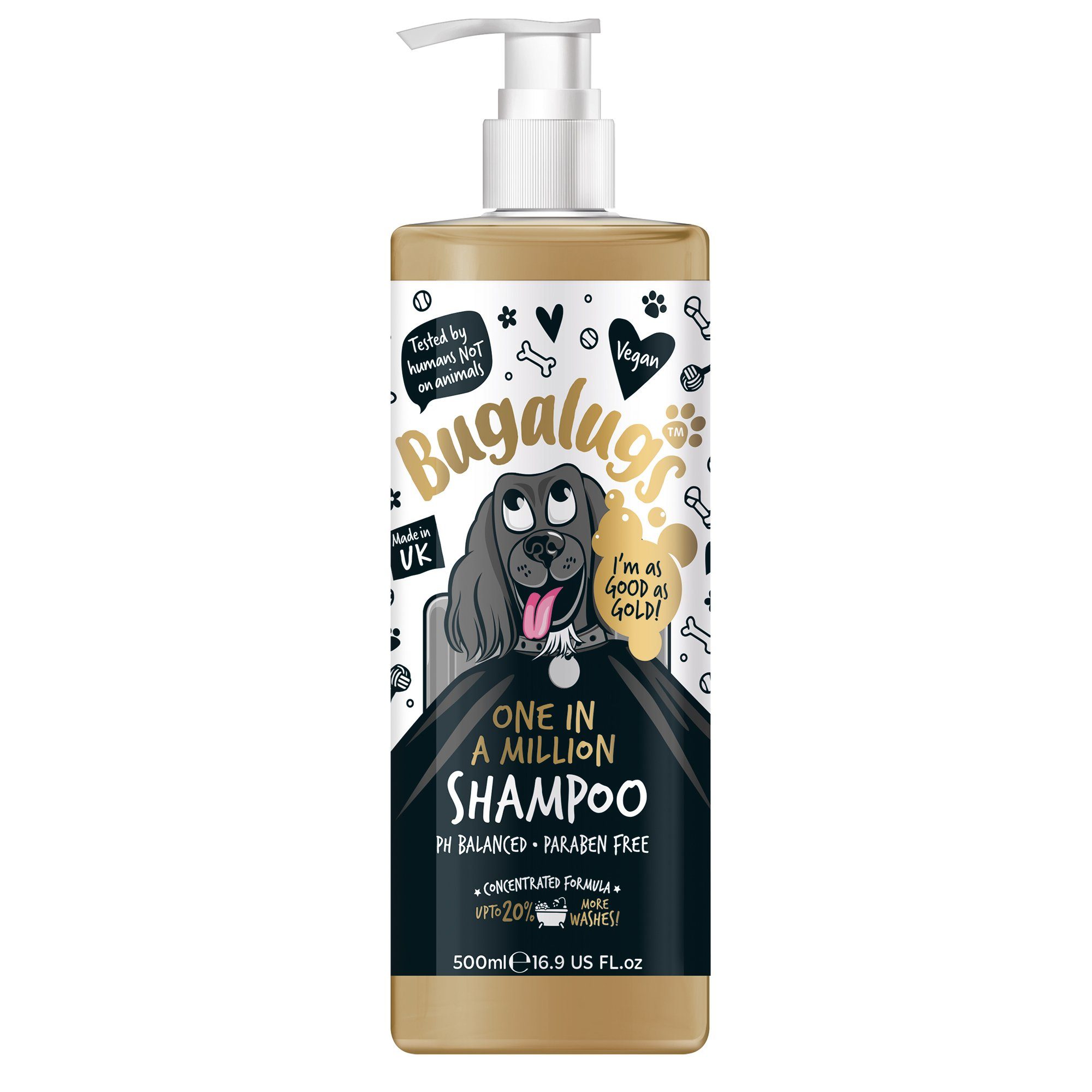 Bugalugs Tiershampoo Bugalugs Hundeshampoo One In A Million 500 ml, 500 ml, (1-St), ph neutral, Hunde Shampoo, Lake District