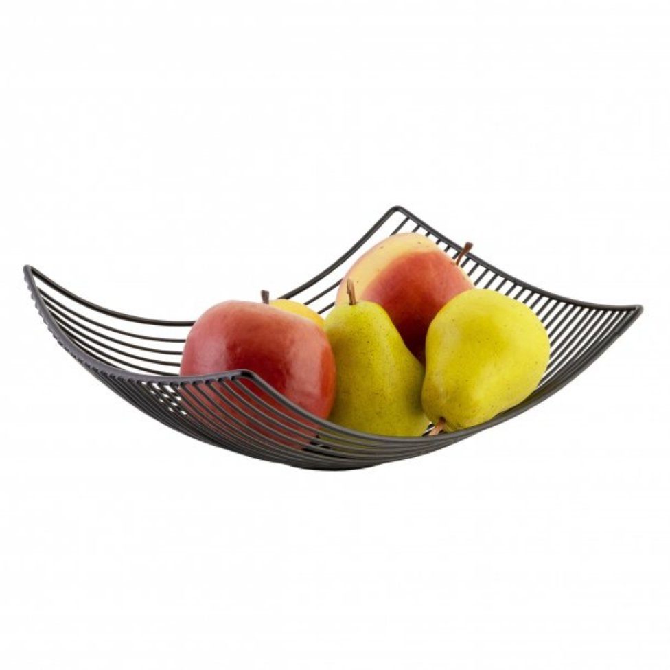 axentia Obstschale Obstkorb, schwarz, ca. 31 x 10 x 23 cm 132766, (1-tlg)