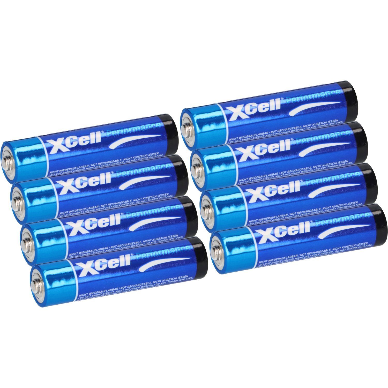 XCell 8x XCell LR03 Micro Super Alkaline Batterie AAA 2x 4er Folie Batterie