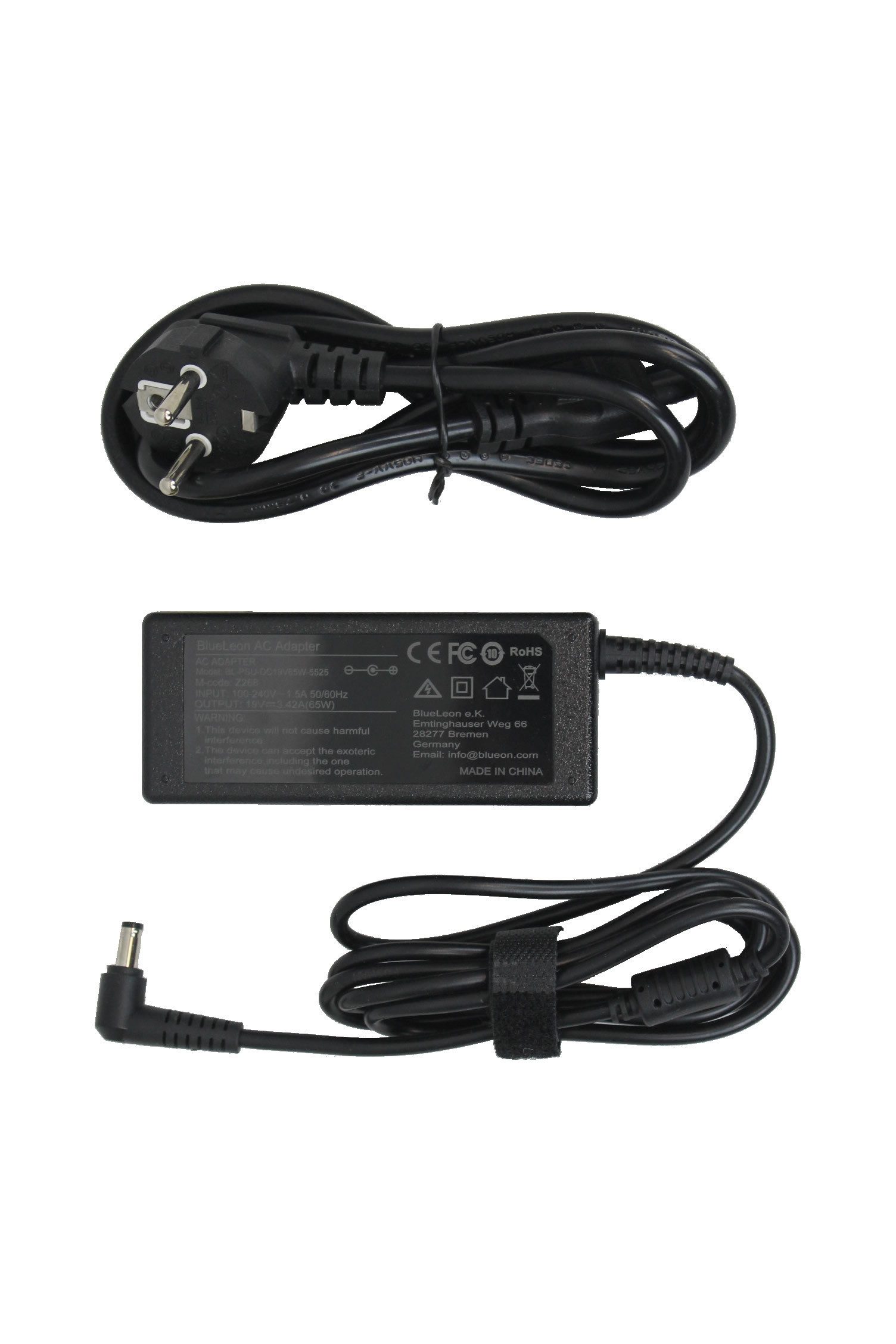 BlueLeon BL-PSU-DC19V65W-5525 AC Adapter 5.5mm*2.5mm 19V 3.42A 65W Netzteil