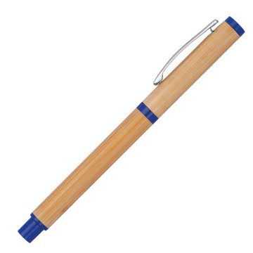 Livepac Office Kugelschreiber Schreibset aus Bambus / Kugelschreiber und Tintenroller / Farbe: blau