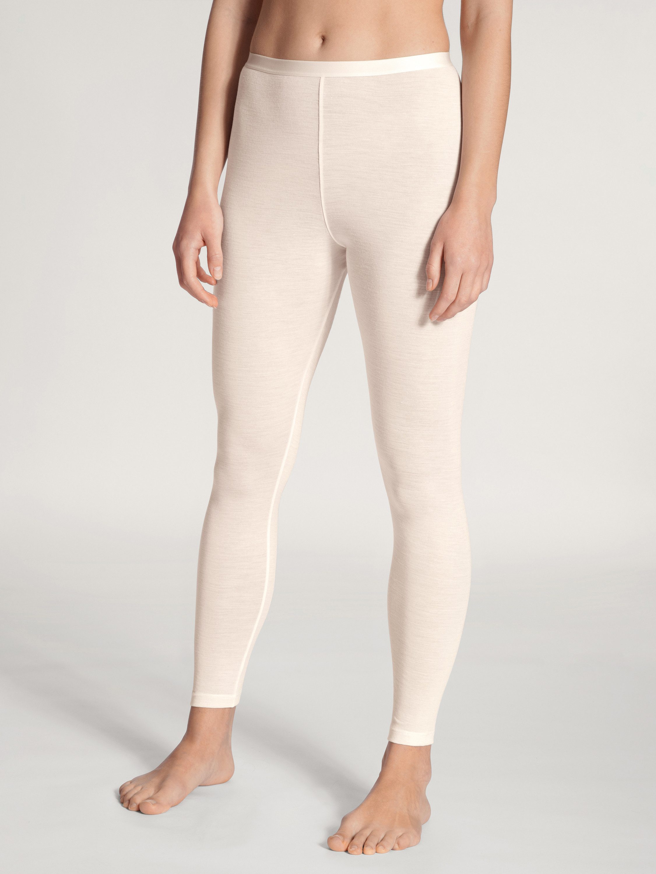 CALIDA Leggings True Confidence Damen (1-tlg) aus Wolle-Seide, Feinripp, thermoregulierend, geruchsneutralisierend