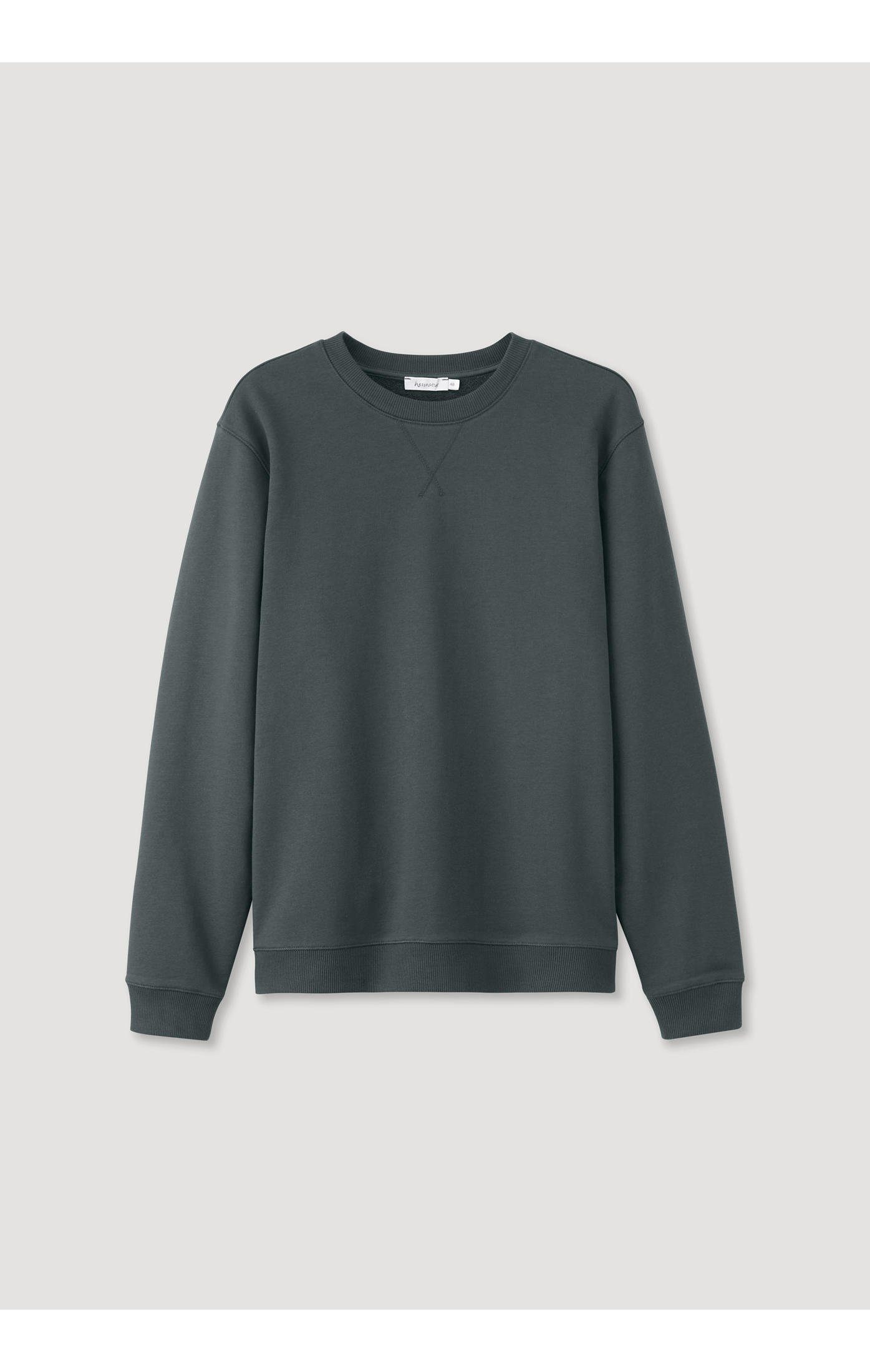reiner Sweatshirt Hessnatur aus dunkelgrün (1-tlg) Bio-Baumwolle