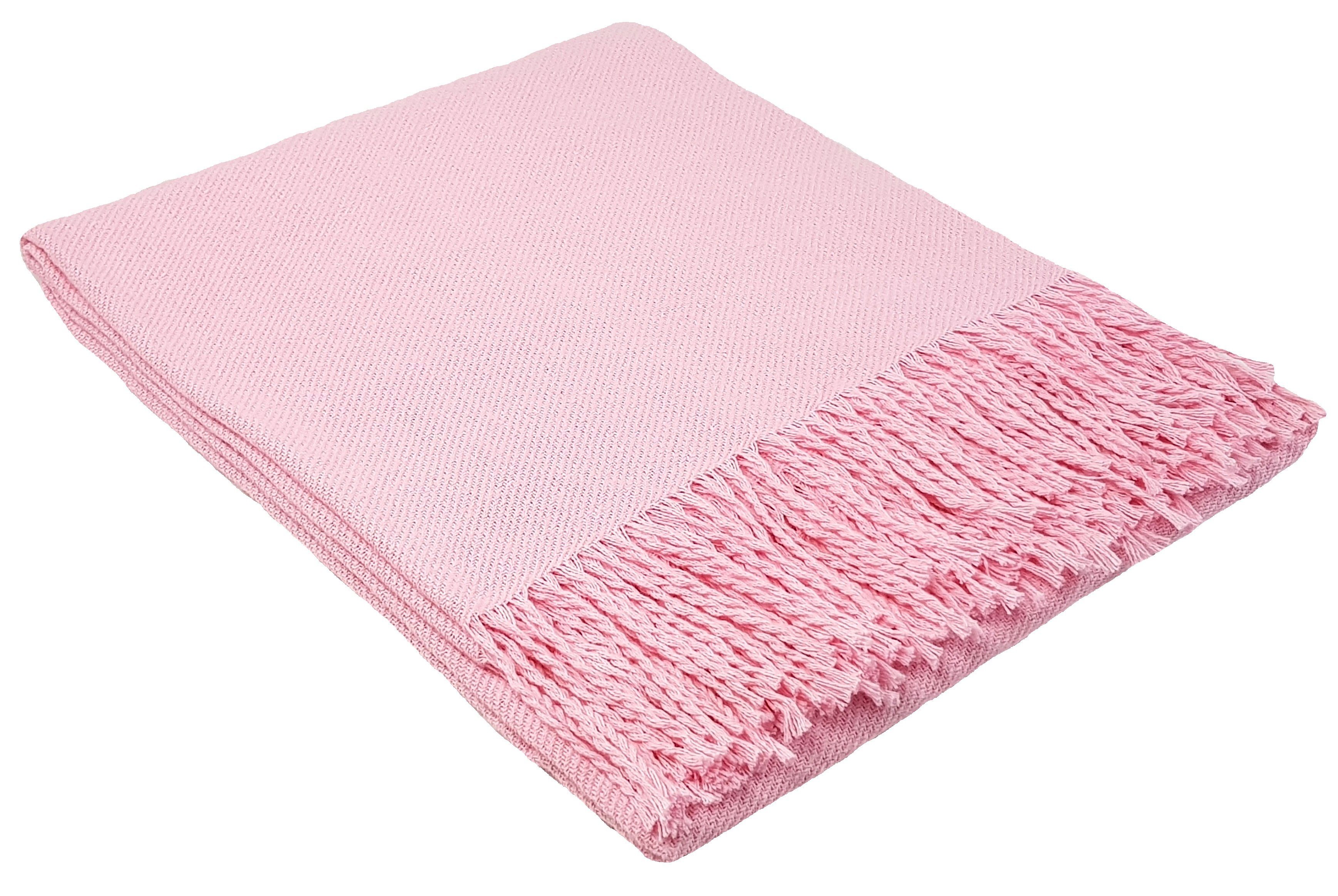 Wohndecke Baumwolldecke Tagesdecke 100% Baumwolle 140x170cm Plaid "Rio" Far günstig online kaufen