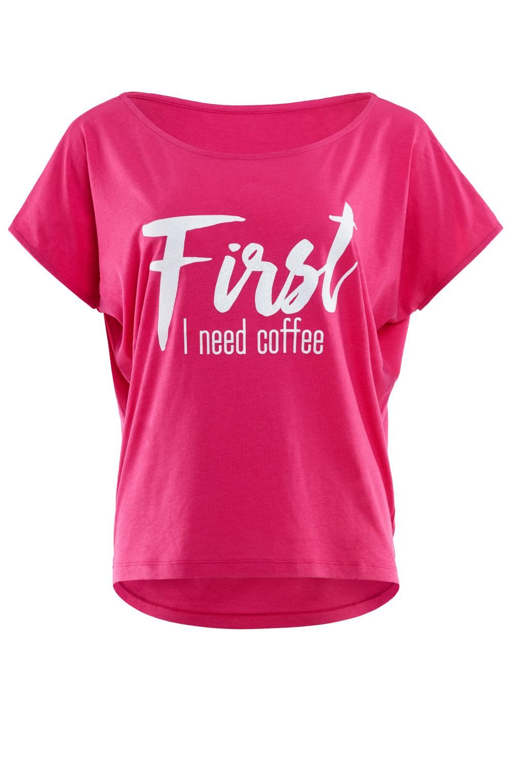 Winshape Oversize-Shirt MCT002 ultra leicht mit weißem Glitzer-Aufdruck günstig online kaufen