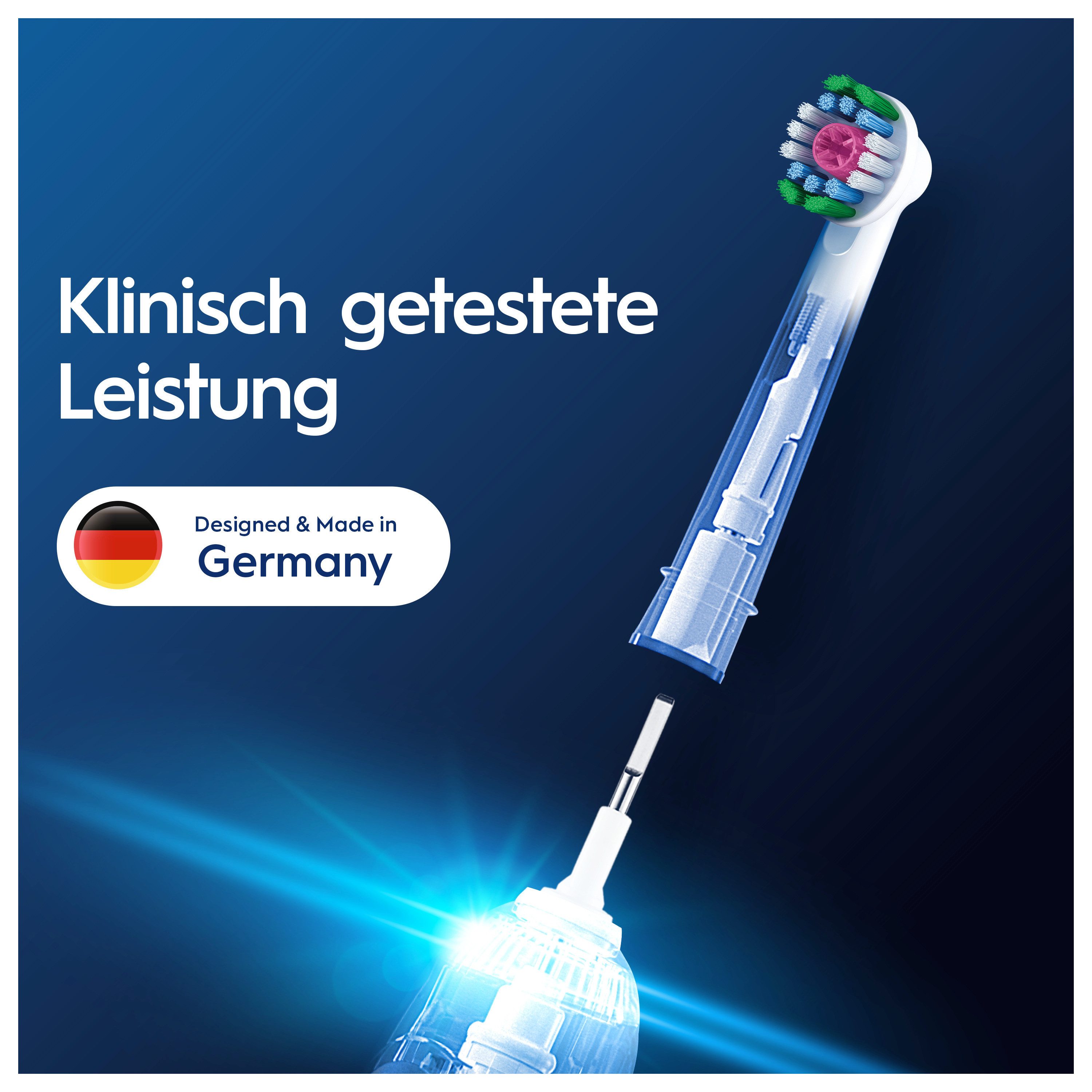 Oral-B Aufsteckbürsten Pro 3DWhite, aufhellende Zahnreinigung mit innovativen X-förmigen Borsten – Bild 4 von 5