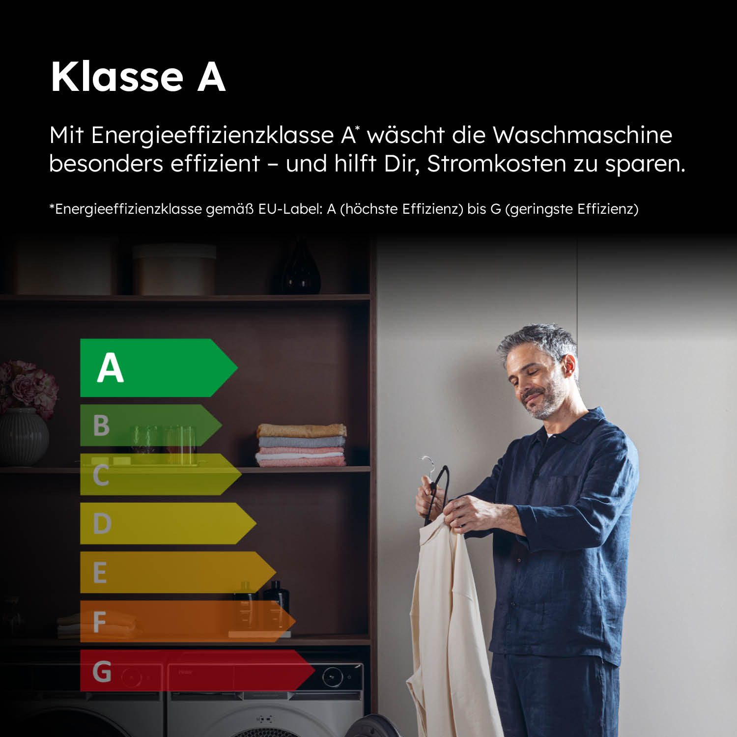 Haier Waschmaschine I-PRO 7 PLUS HW90-B14979YU1, 9 kg, 1400 U/min, 8 kg, 1400 U/min, Flüsterleiser Motor, Vollwasserschutz – Bild 4 von 5