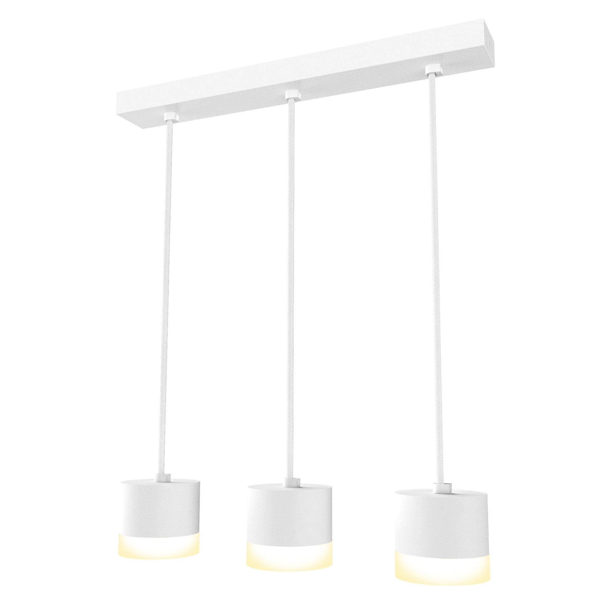 SSC-LUXon LED-Hängeleuchte VORA Pendelleuchte 3-flammig mit GX53 LED dimmbar warmweiß, Warmweiß
