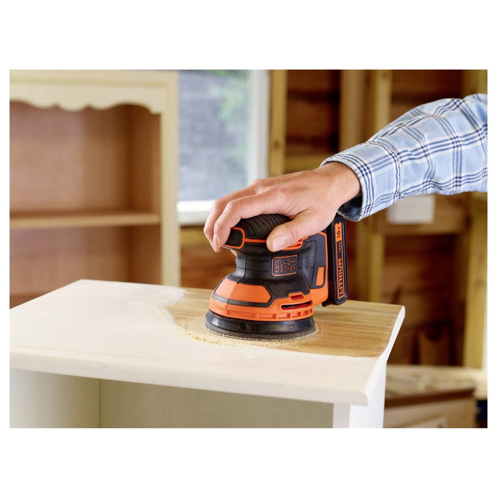 Black + Decker Exzenterschleifer Black & Decker BDCROS18N-XJ Akku-Exzenterschleifer ohne Akku, ohne L – Bild 3 von 5
