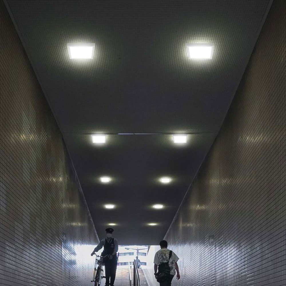 V-TAC LED Deckenleuchte, LED-Leuchtmittel fest verbaut, Warmweiß, Panel Aufbaulampe Deckenlampe LED Flurlampe Treppenhausleuchte weiß