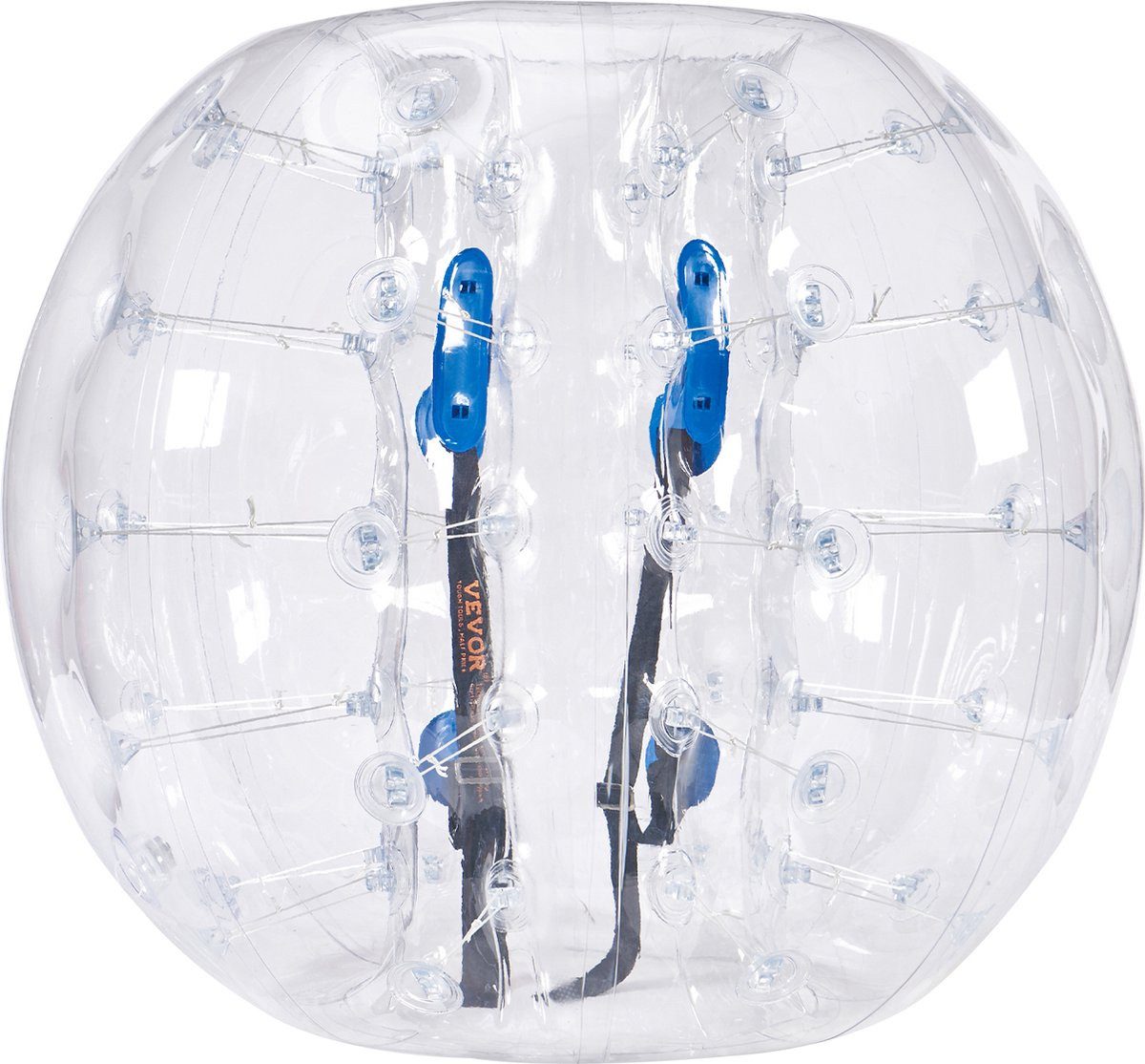 VEVOR Spielball Aufblasbarer Bump Ball 1,2 m x 1,03 m Collision Ball (1-St), Transparente Punkte; PVC-Material; CE-Markierung sichtbar