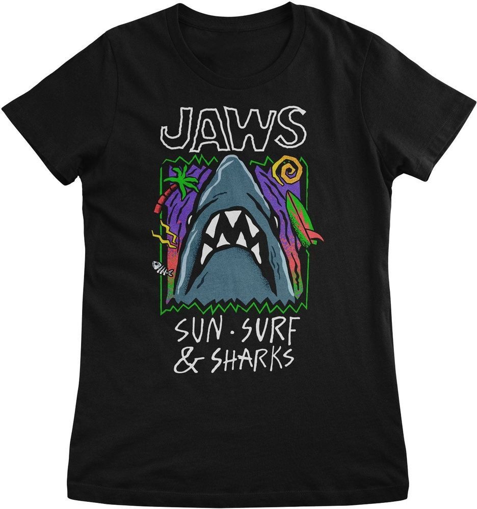 Jaws T-Shirt JAWS Sun Surf & Sharks Girly Tee
