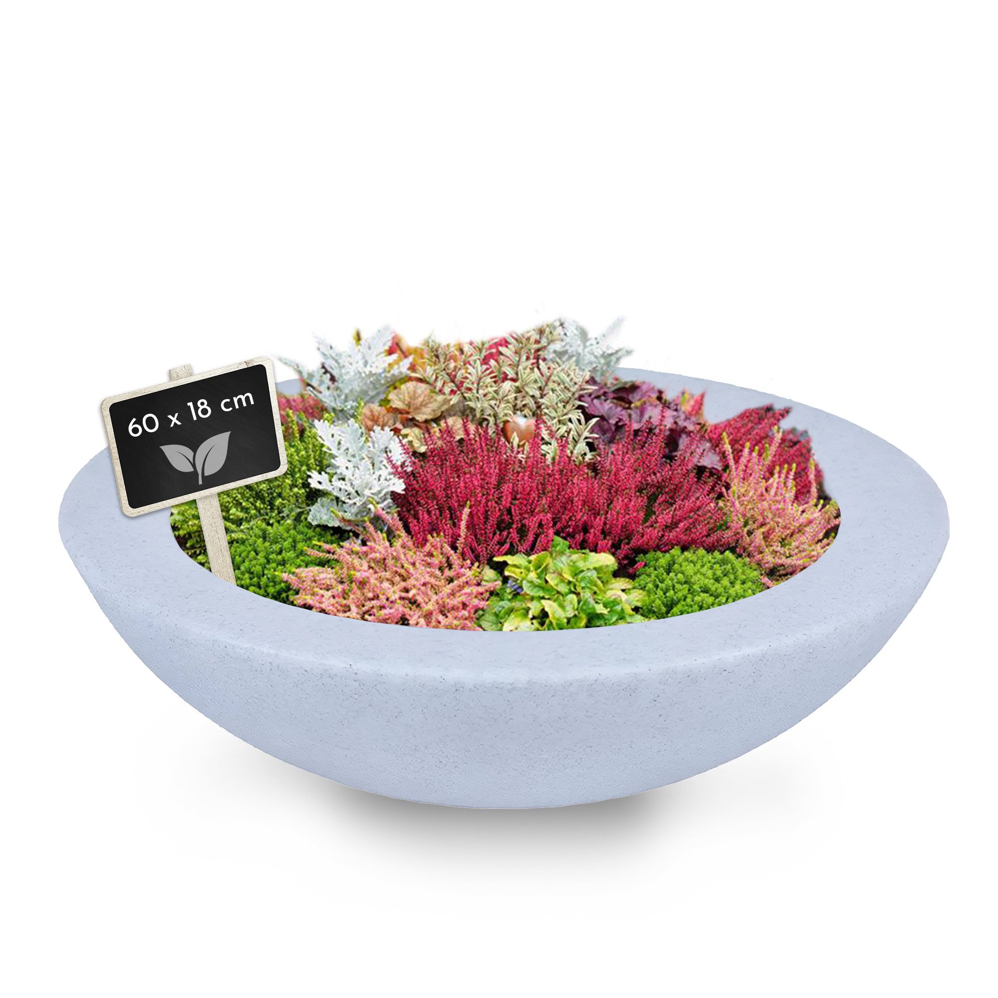 NATIV Pflanzschale Pflanzschale aus Kunststoff, 60 cm, Blumenschale