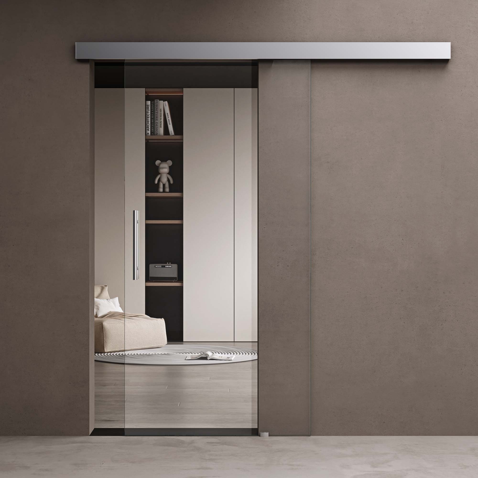 doporro Glasschiebetür komplettset Zimmertür glas Innentür günstig online kaufen