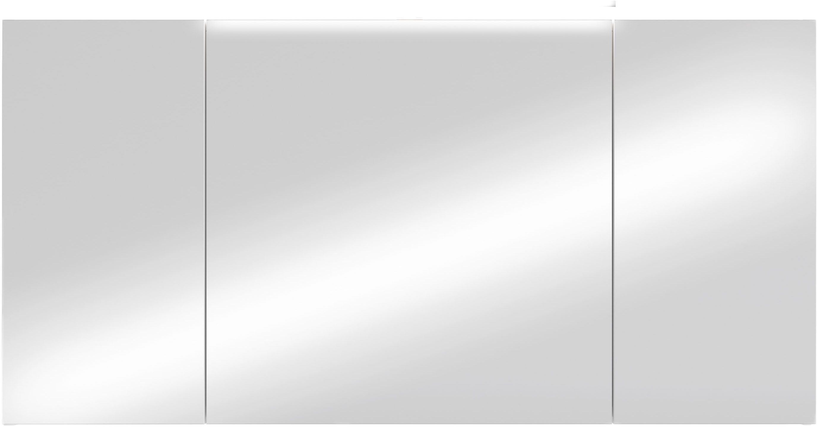 byLIVING Spiegelschrank Serie Spree, in vielen Breiten erhältlich Soft-Close, LED Beleuchtung mit Schalter- und Steckdosenbox