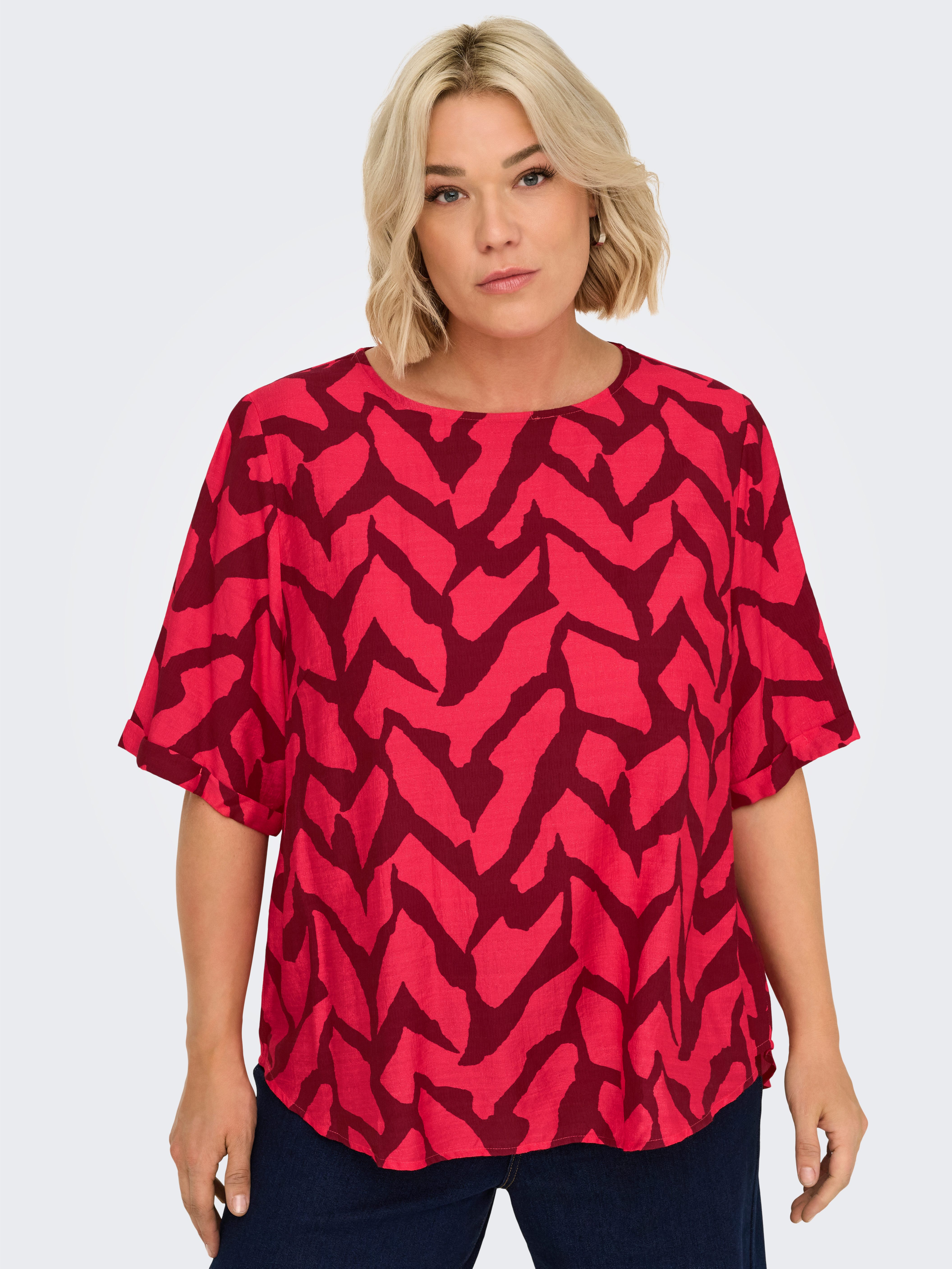 ONLY CARMAKOMA Shirtbluse CARBERIET SS TOP AOP günstig online kaufen
