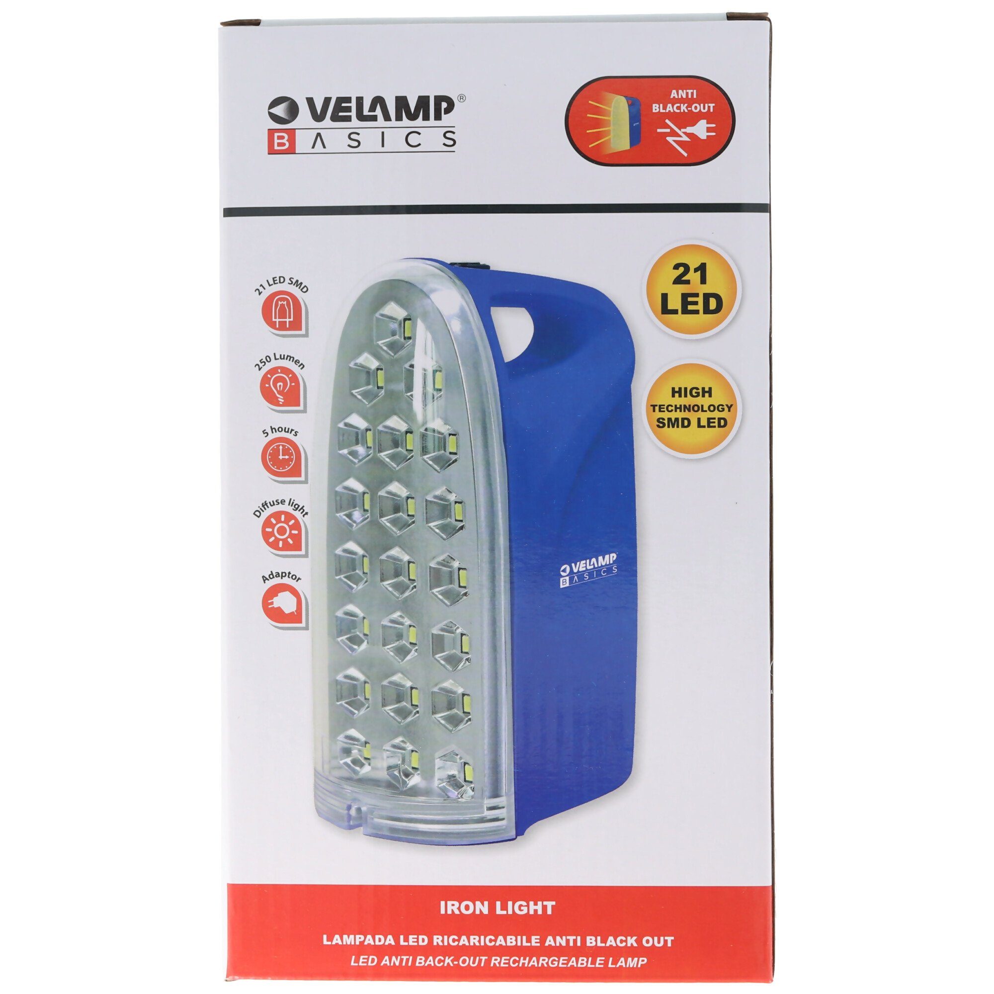 Out, LED Anti Velamp tragbare wiederaufladbare Scheinwerfer LED-Lampe Black Notleuchte IR312