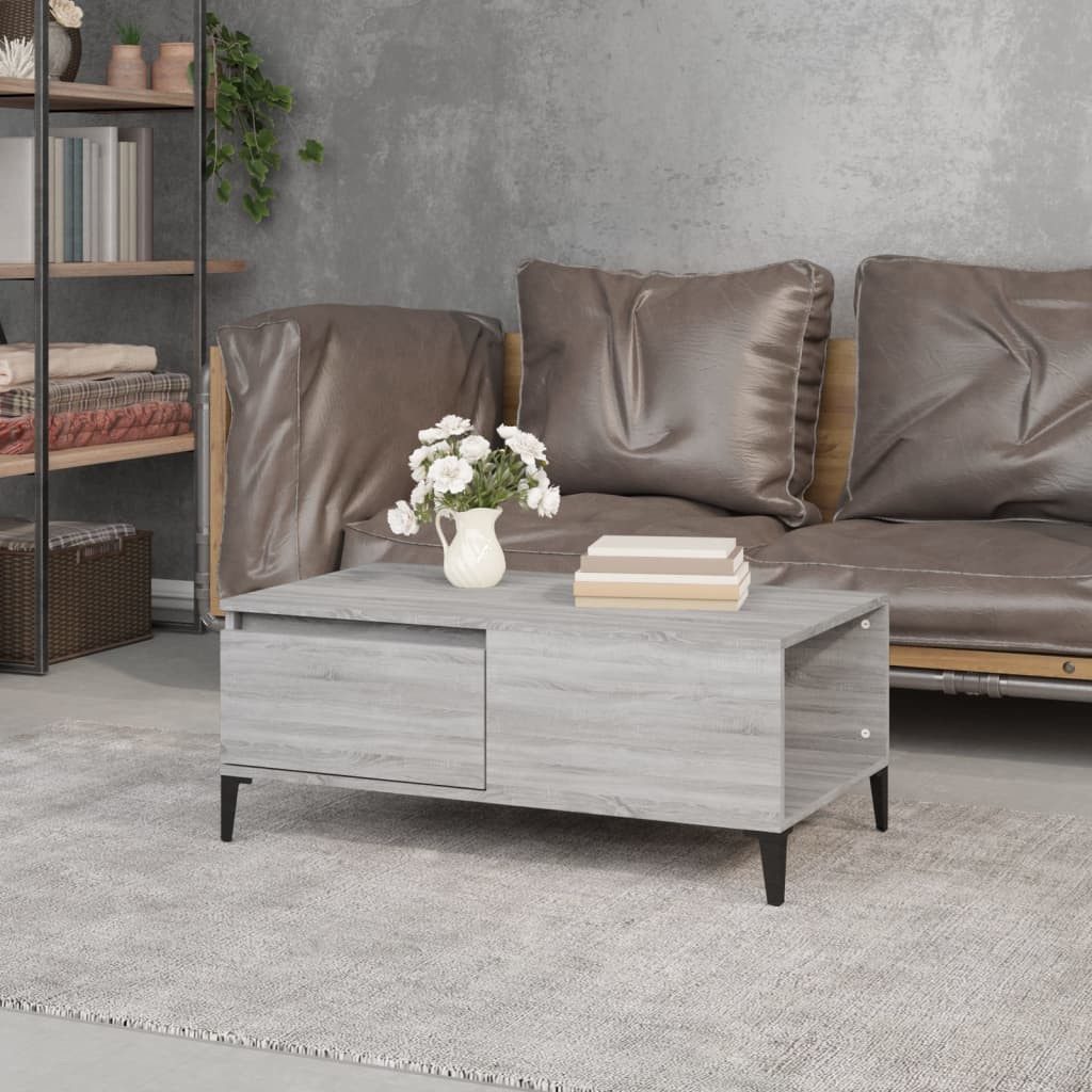 vidaXL Couchtisch Couchtisch Grau Sonoma 90x50x36,5 günstig online kaufen