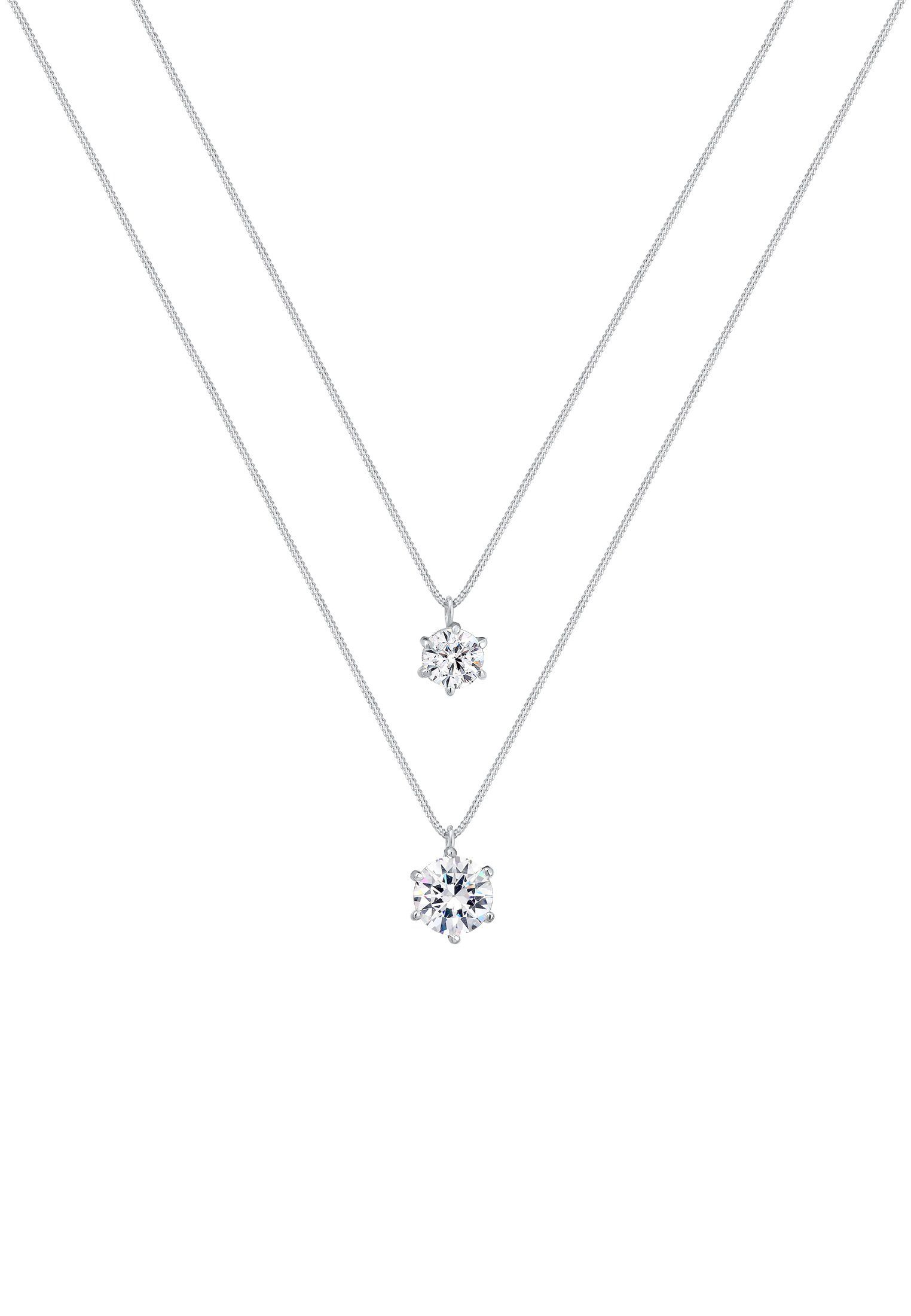 Elli Gliederkette Layer Rund 925 Silber, günstig online kaufen