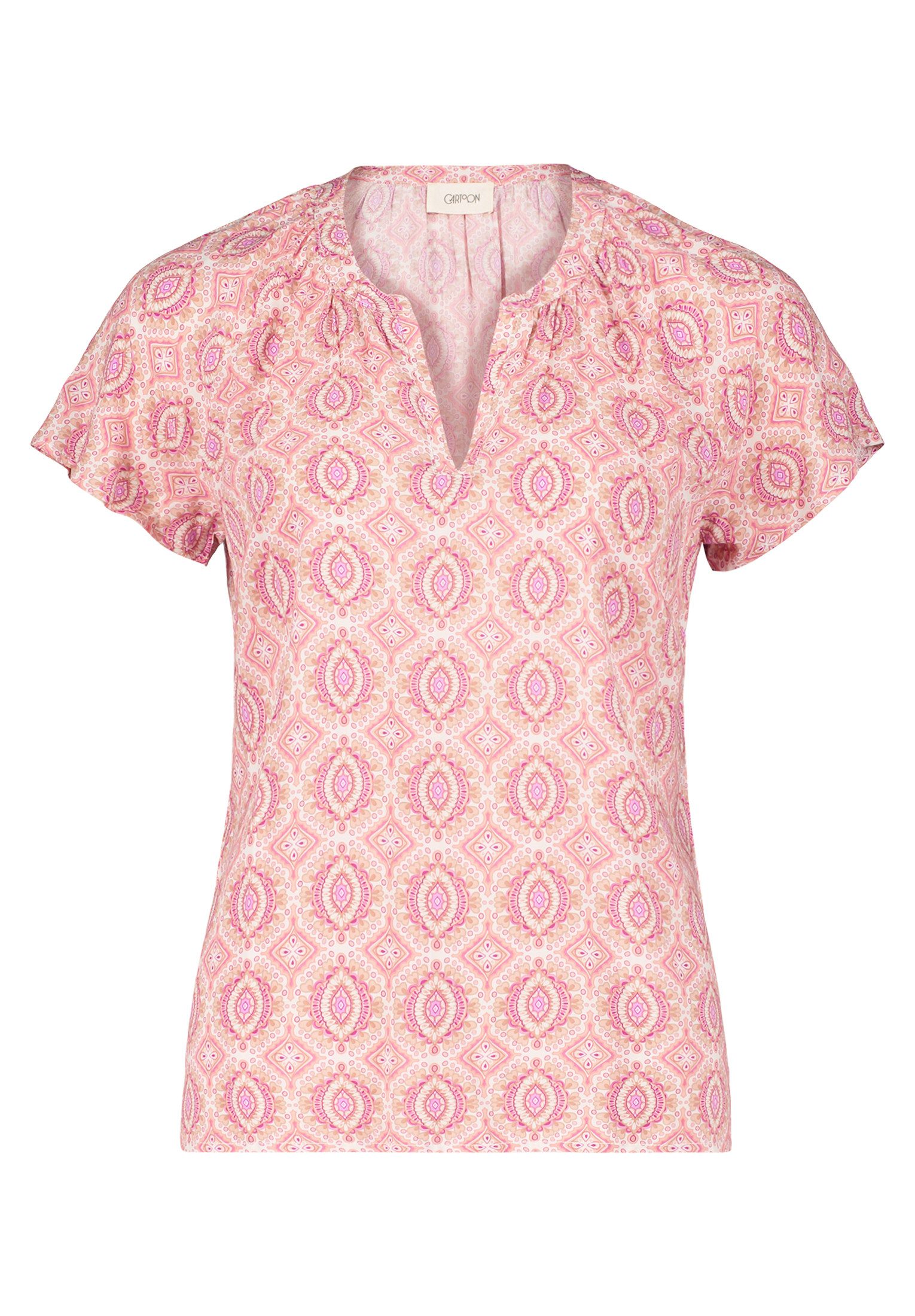 Cartoon Shirtbluse Cartoon Blusenshirt mit Rüschen günstig online kaufen