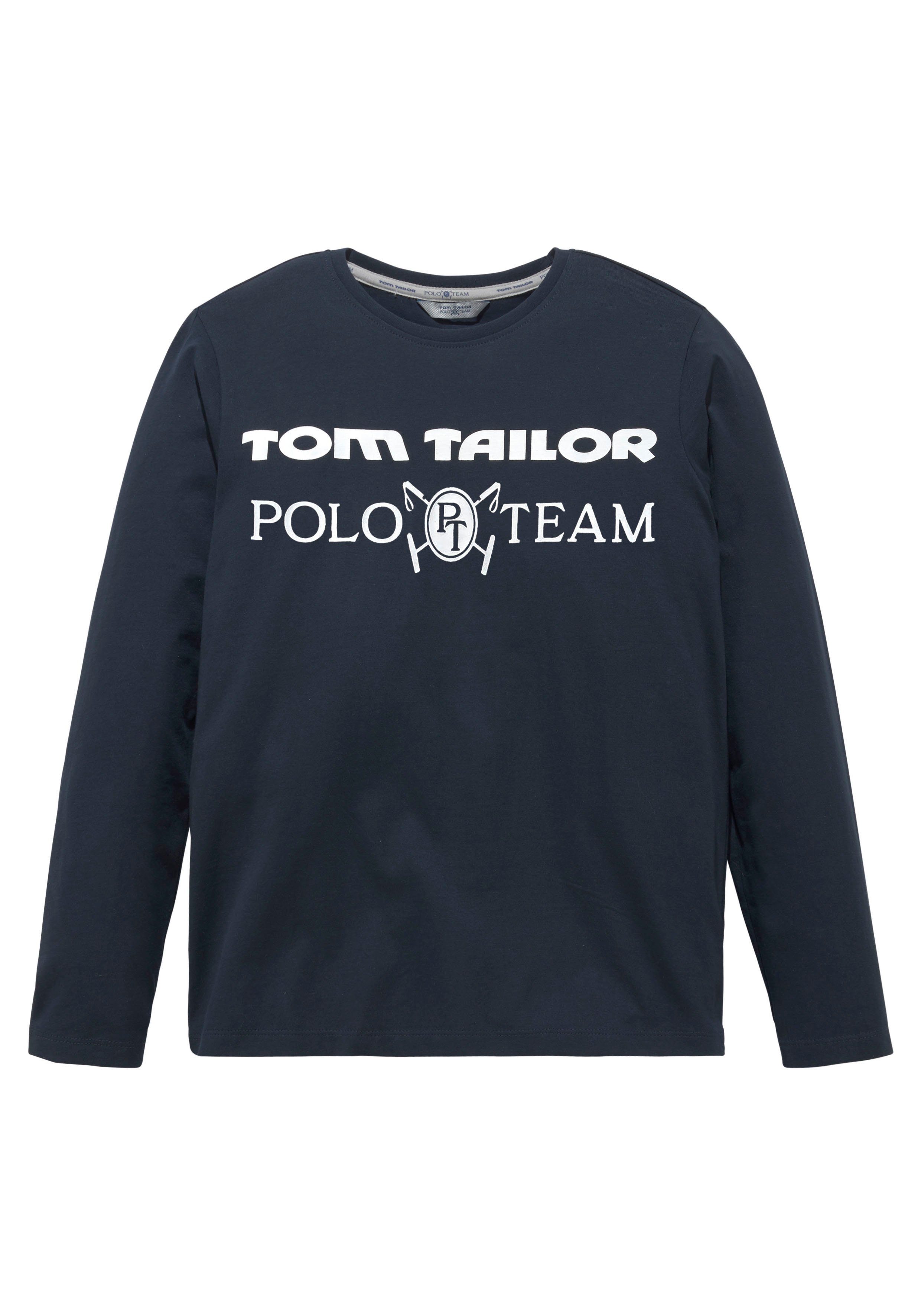 Kinder Teens (Gr. 128 - 182) TOM TAILOR Polo Team Langarmshirt